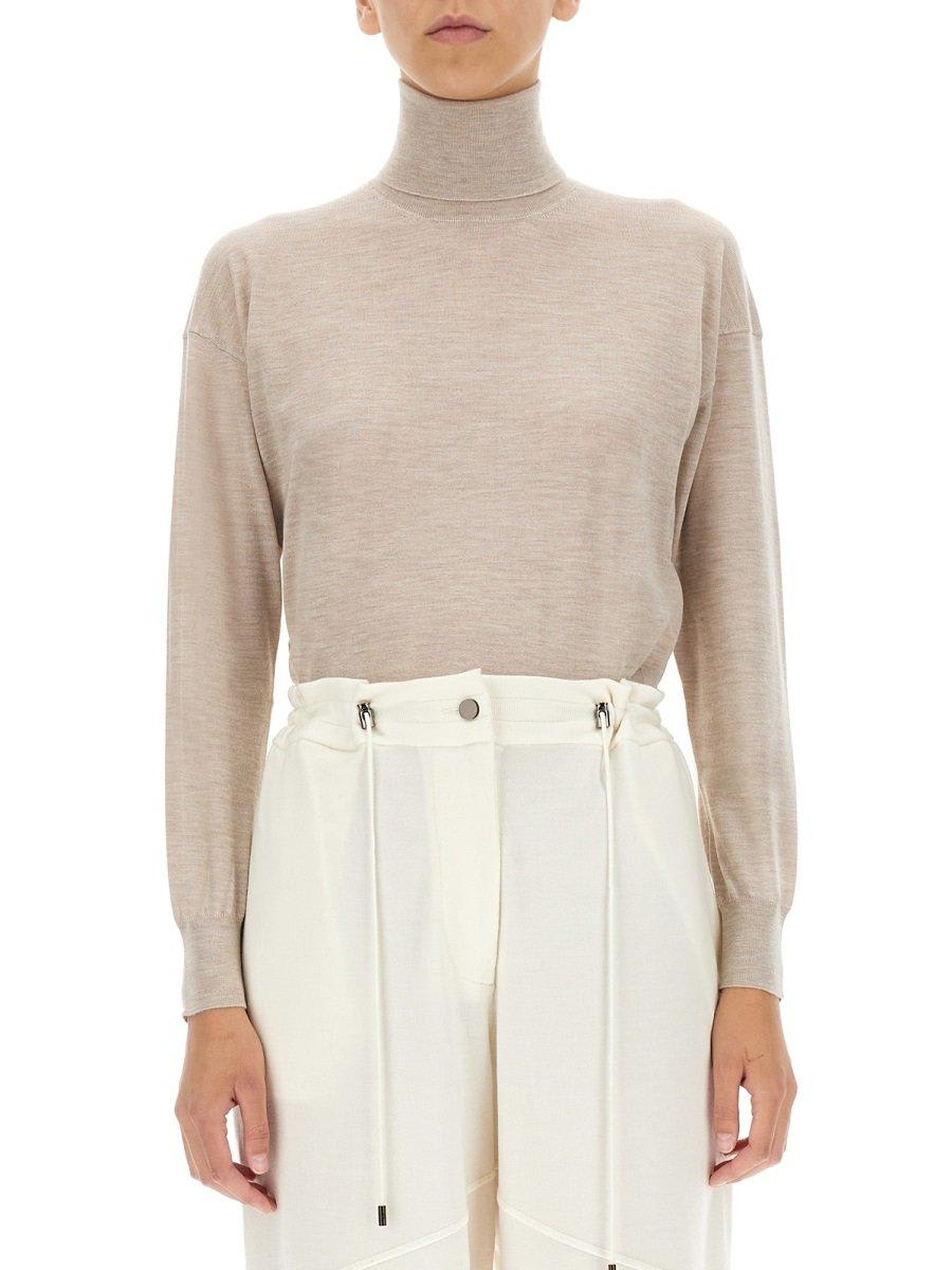 Shop Tom Ford Turtleneck Longsleeved Knit Jumper In Beige