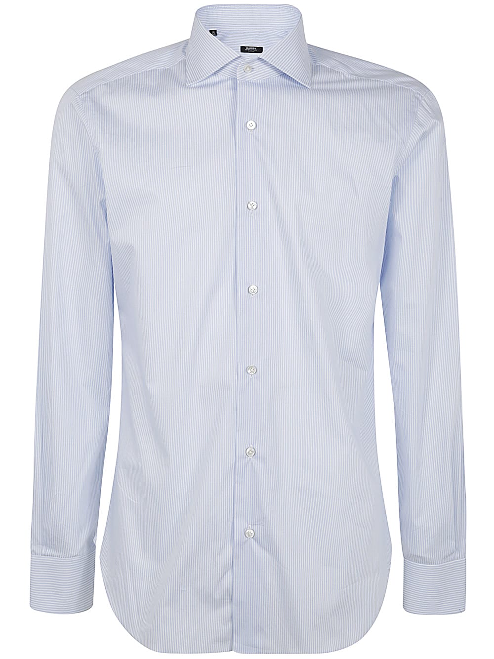 Shop Barba Napoli Neck Shirt In Light Blue