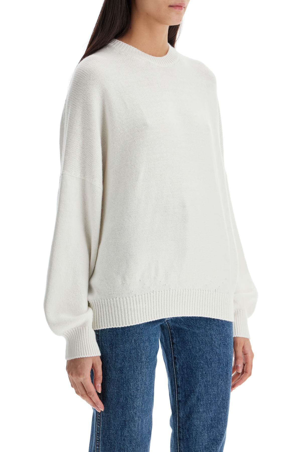 Khaite Pullover Margaux In Cashmere In Glaze (white)
