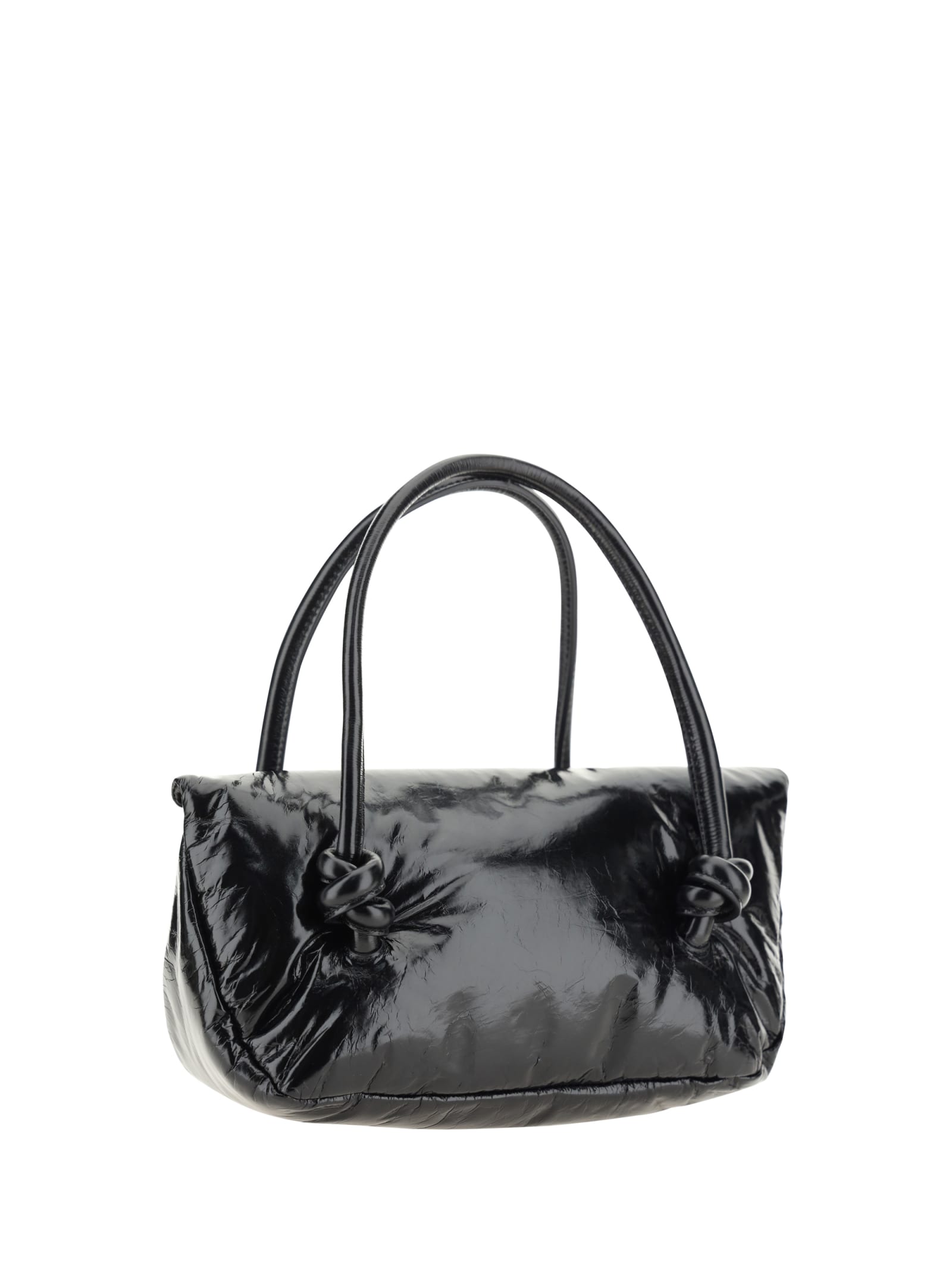 Shop Jil Sander Knot Handbag In Black
