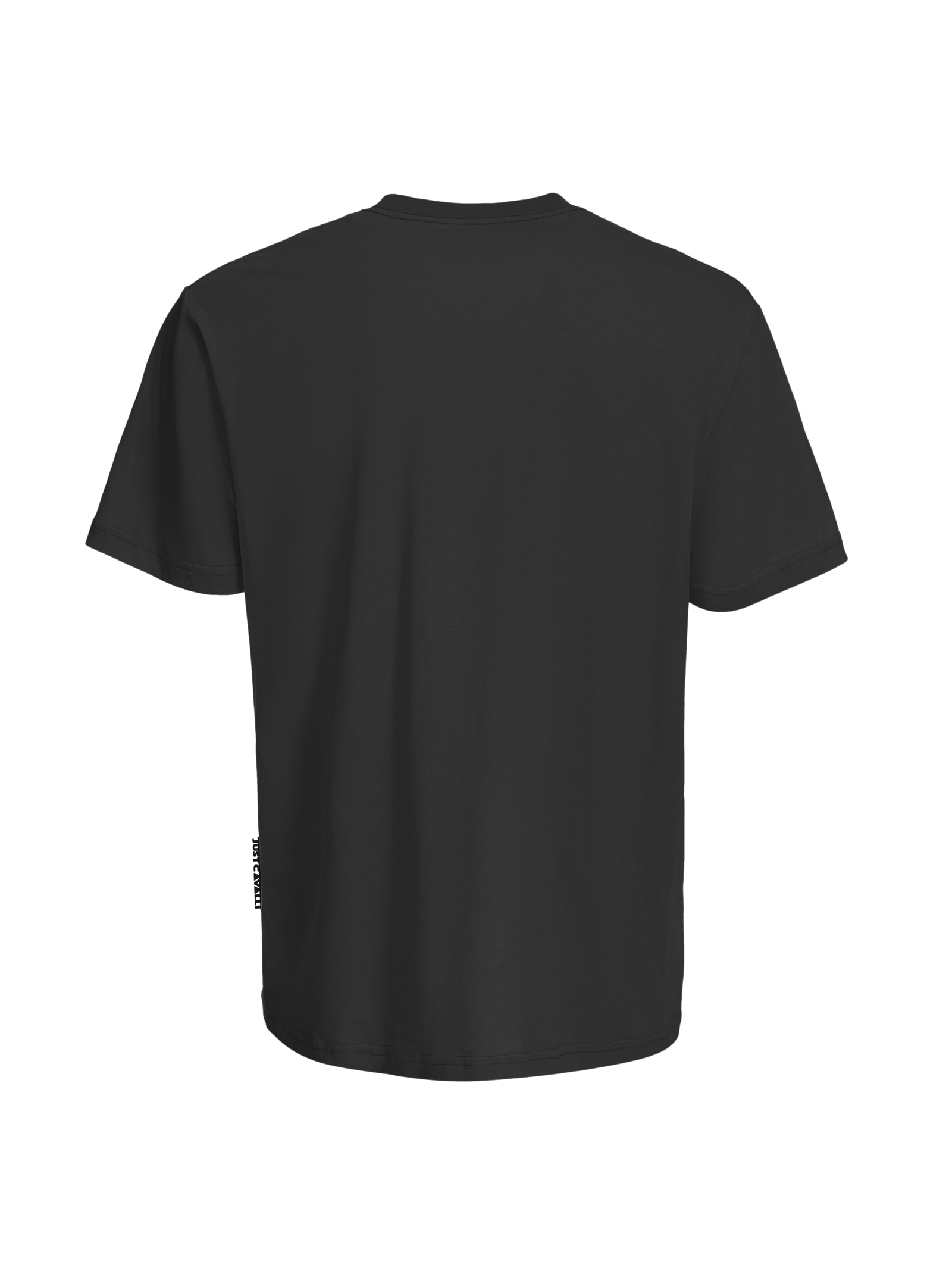 Just Cavalli Logo-patch Cotton T-shirt In Black