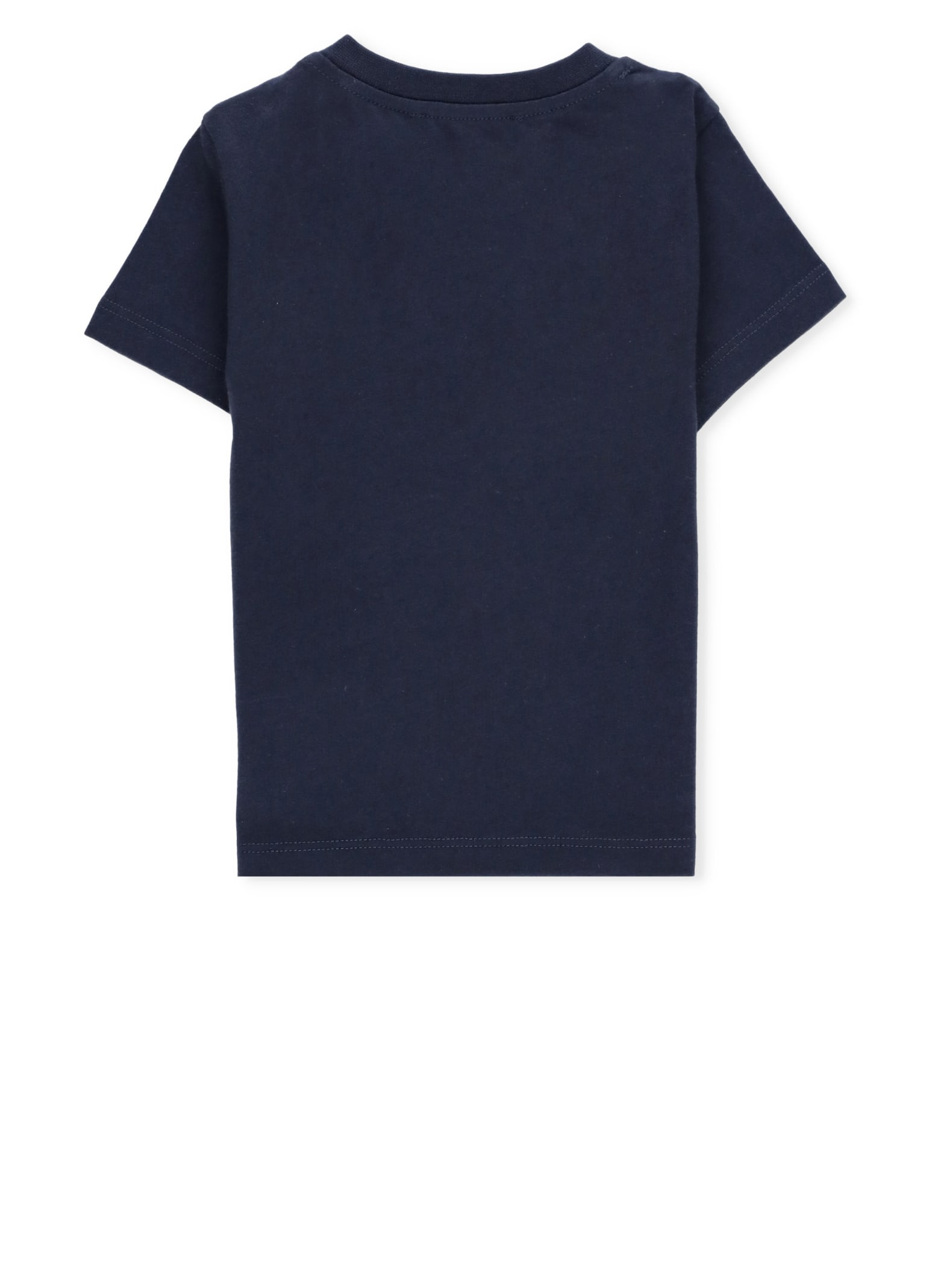 Shop Balmain Logoed T-shirt In Blue