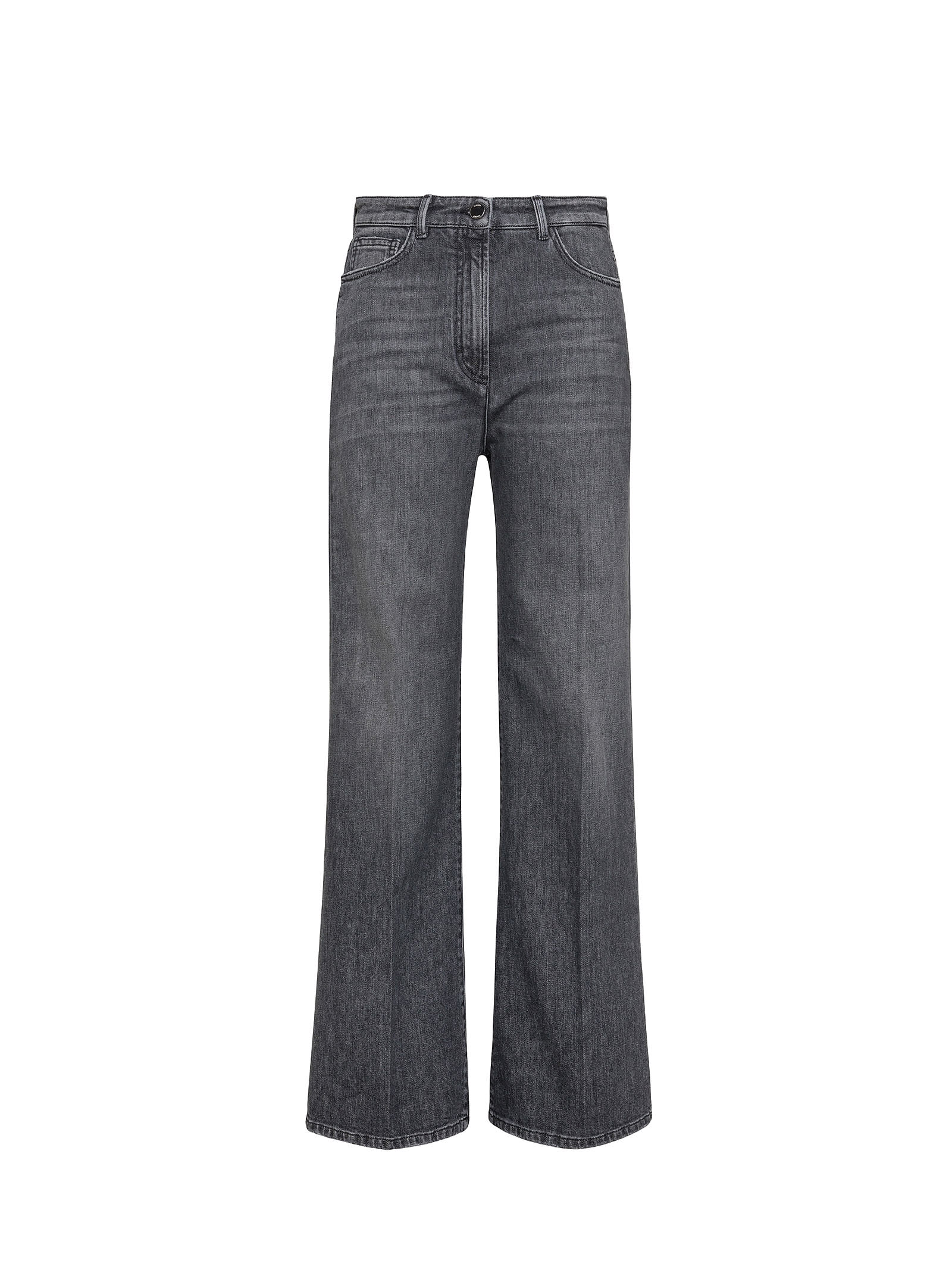 Shop Seventy Jeans Womens High-waisted Flared In Nero