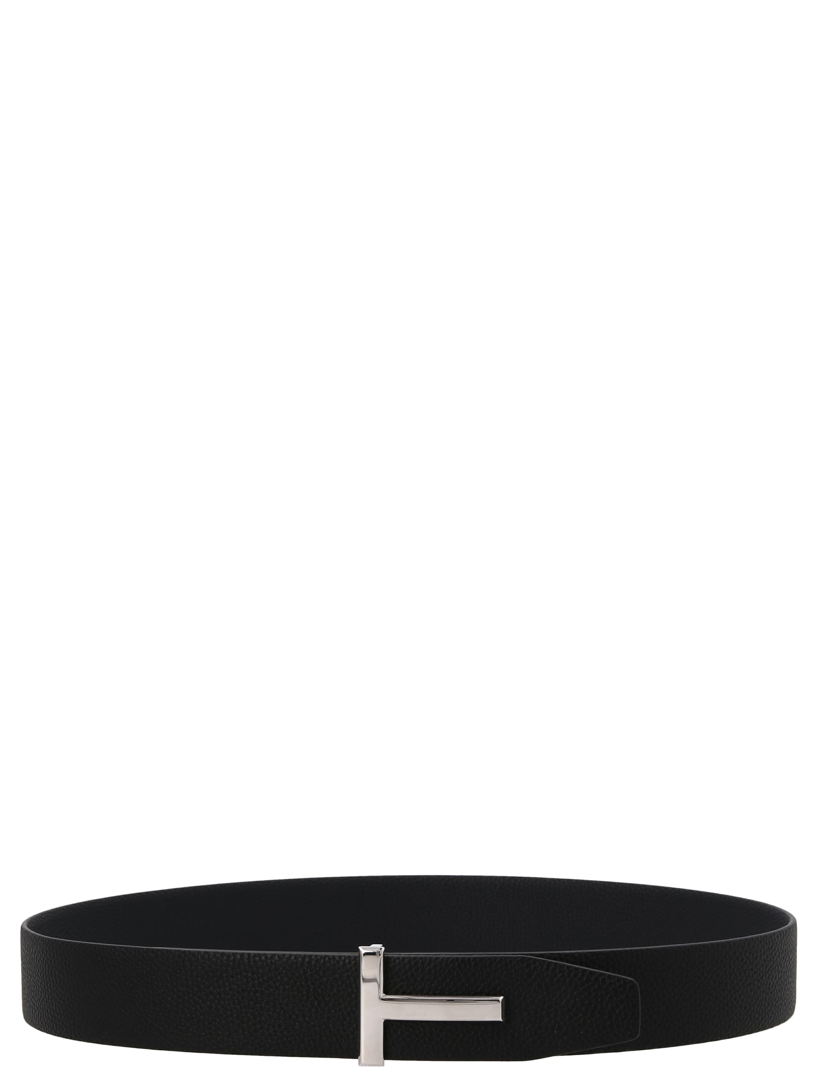 Shop Tom Ford Logo Reversible Belt In Multicolor