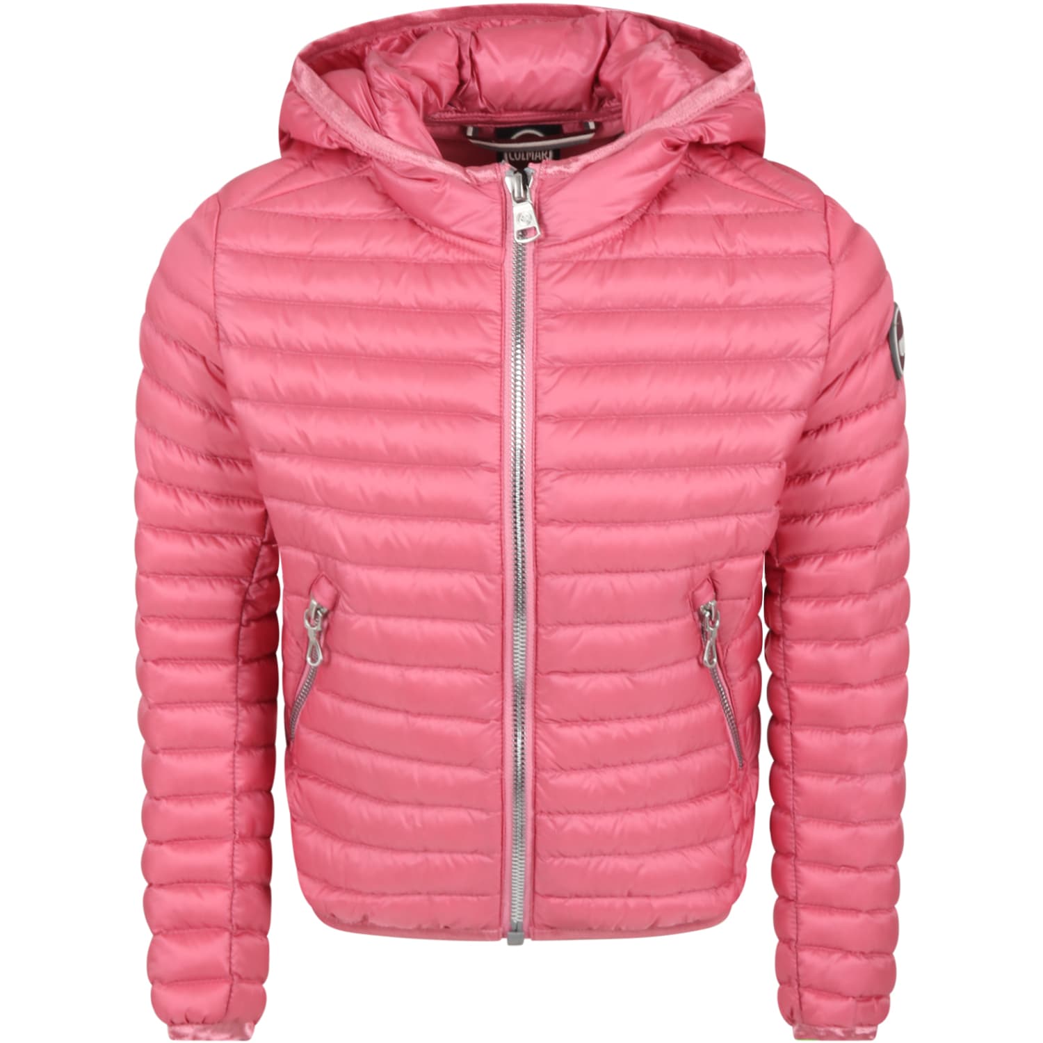 Colmar Pink Jacket For Girl With Logo