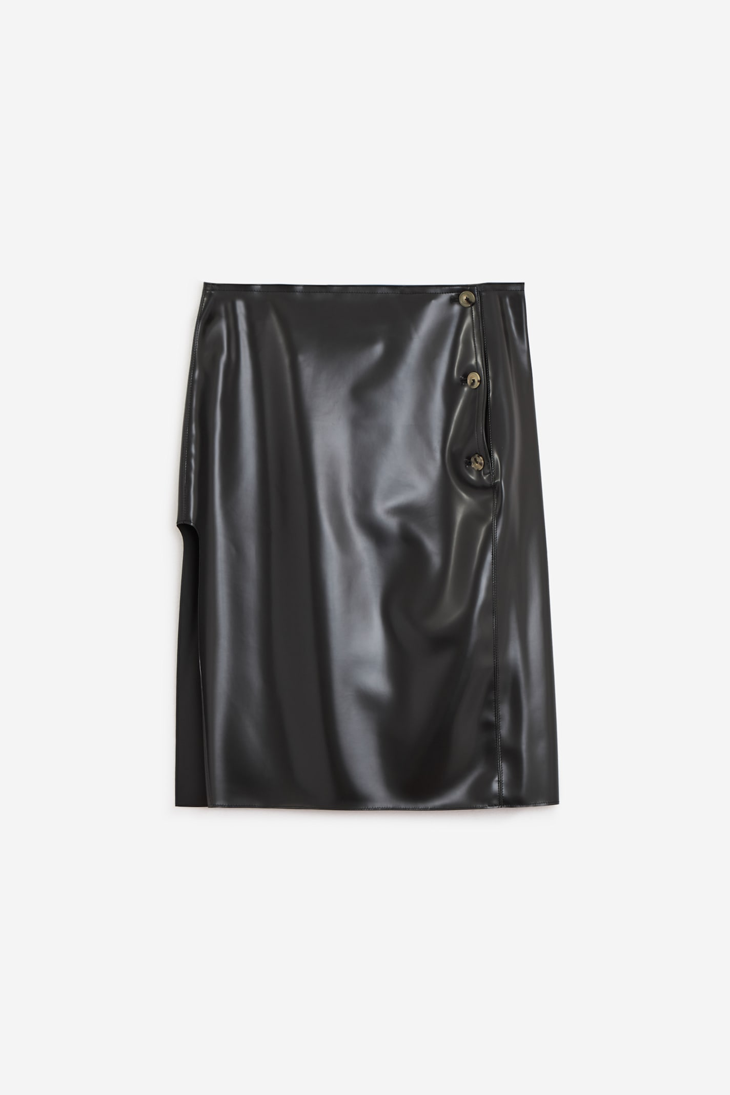 Courrèges Oblique Translucent Skirt In Black