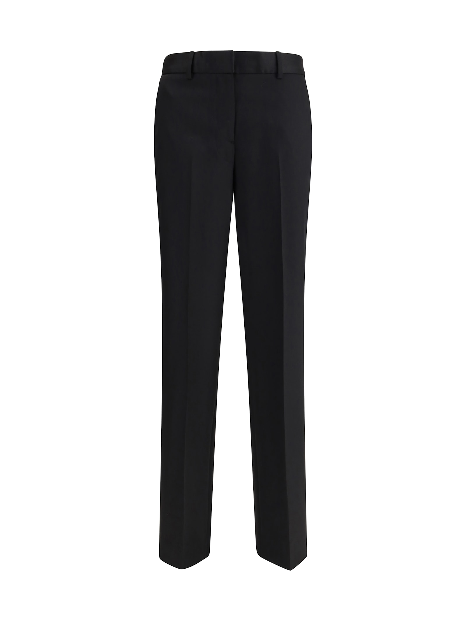Lardini Wool Straight-leg Trousers In Black