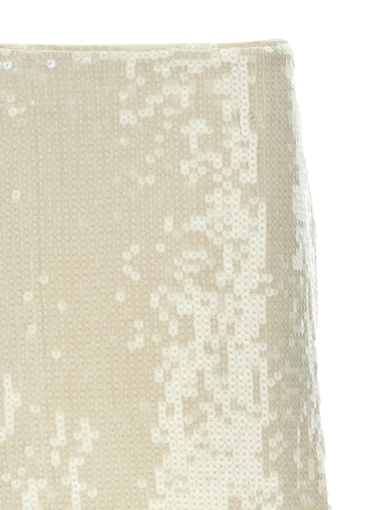 Shop Rotate Birger Christensen Sequins Mini Skirt In White