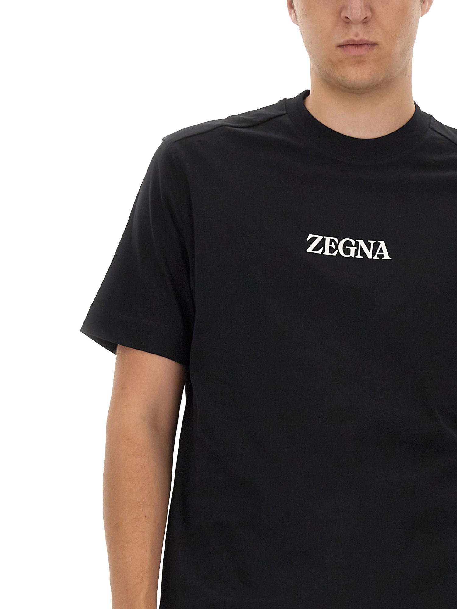 Shop Zegna Jersey T-shirt In Black