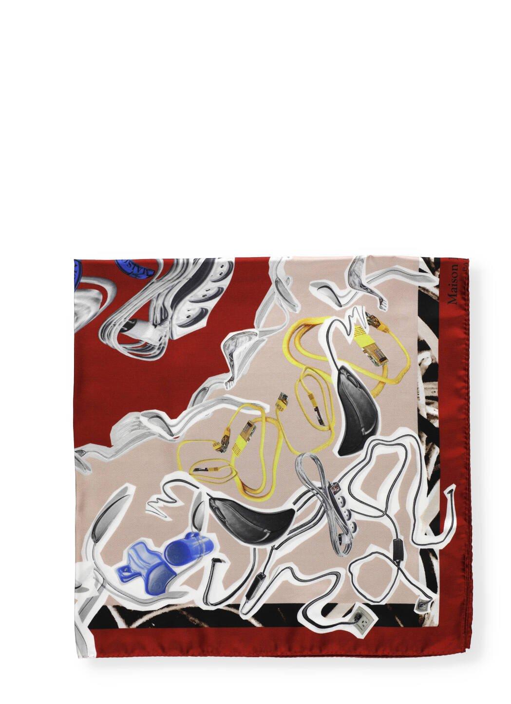 Maison Margiela Abstract Print Scarf In Nd