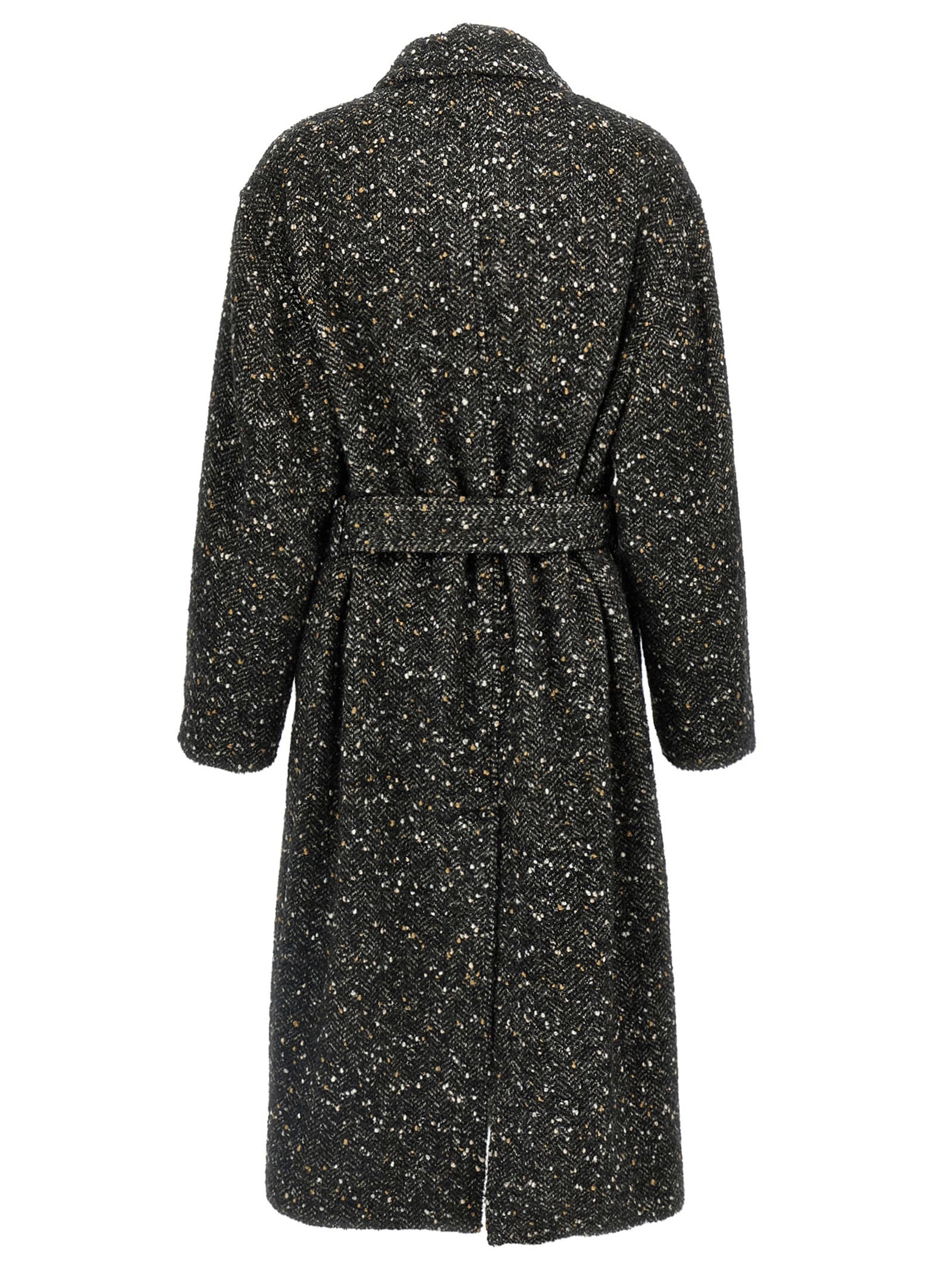 Shop Marant Etoile Horia Coat In Multicolor