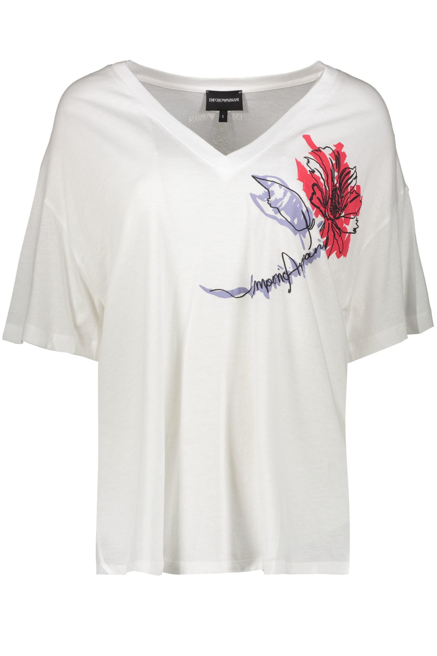 Emporio Armani Printed T-shirt In White