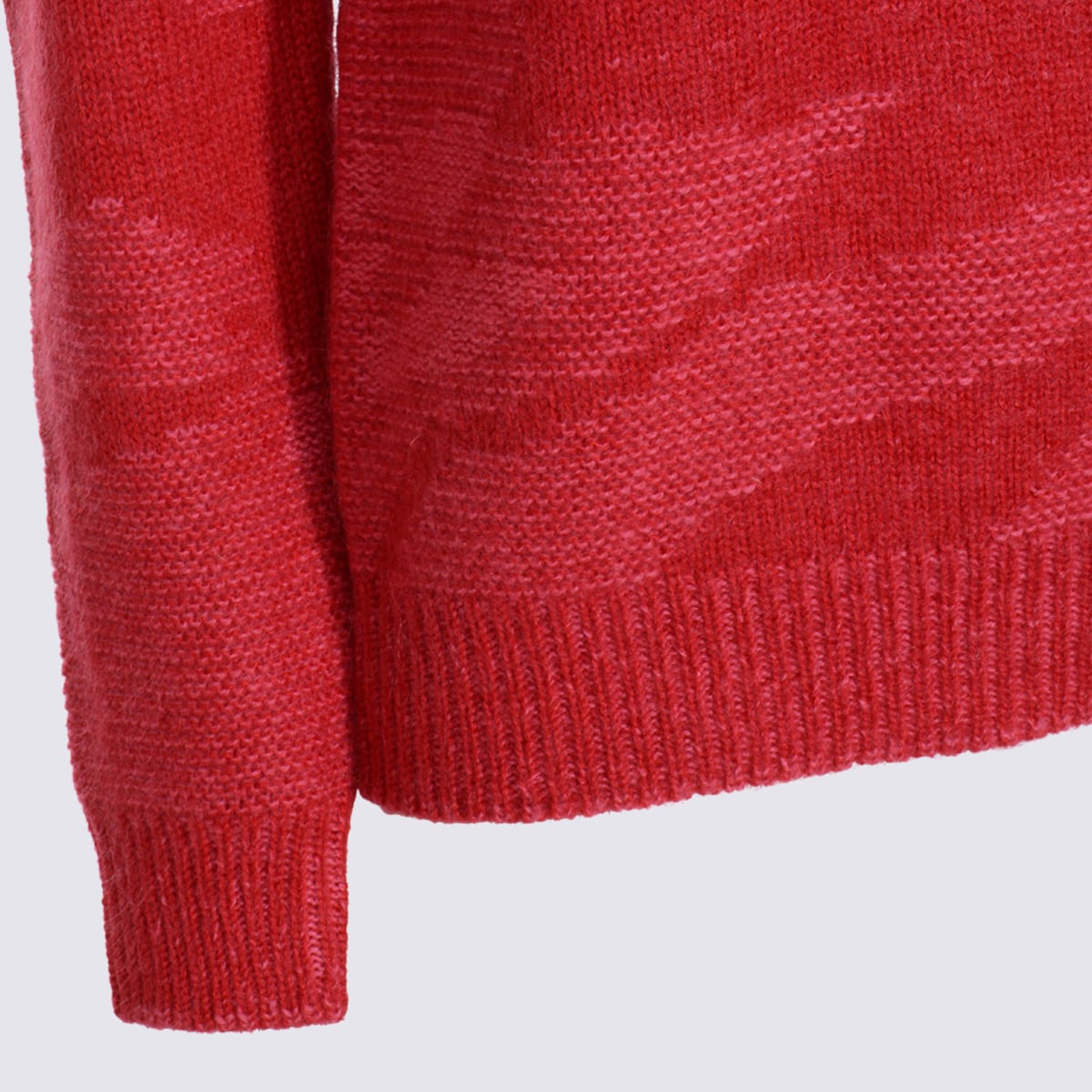Add Roll-neck Patterned Sweater In Multi