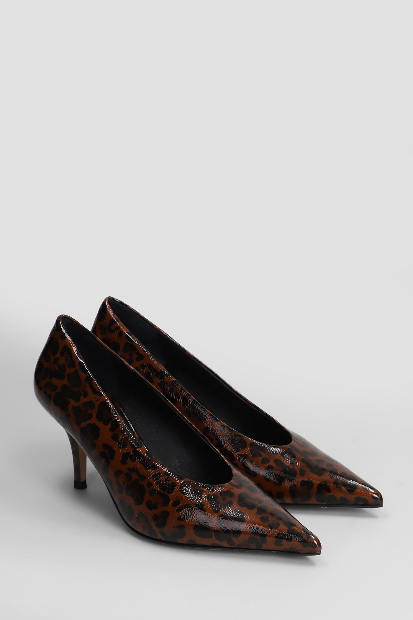 The Seller Pumps In Animalier Leather In Animal Print