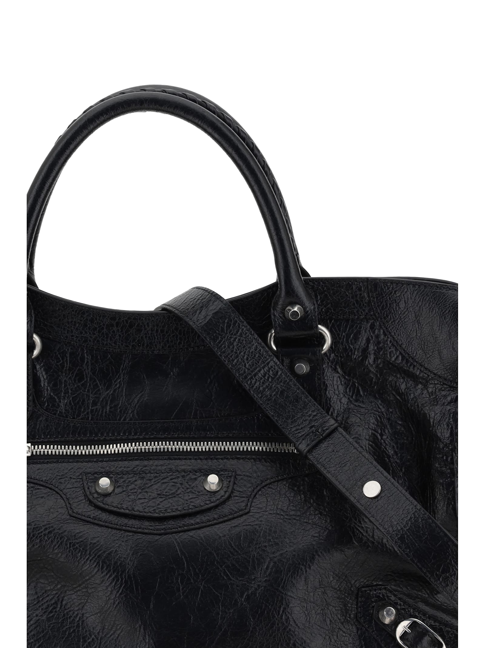 Balenciaga Women Le City Medium Handbag In Black