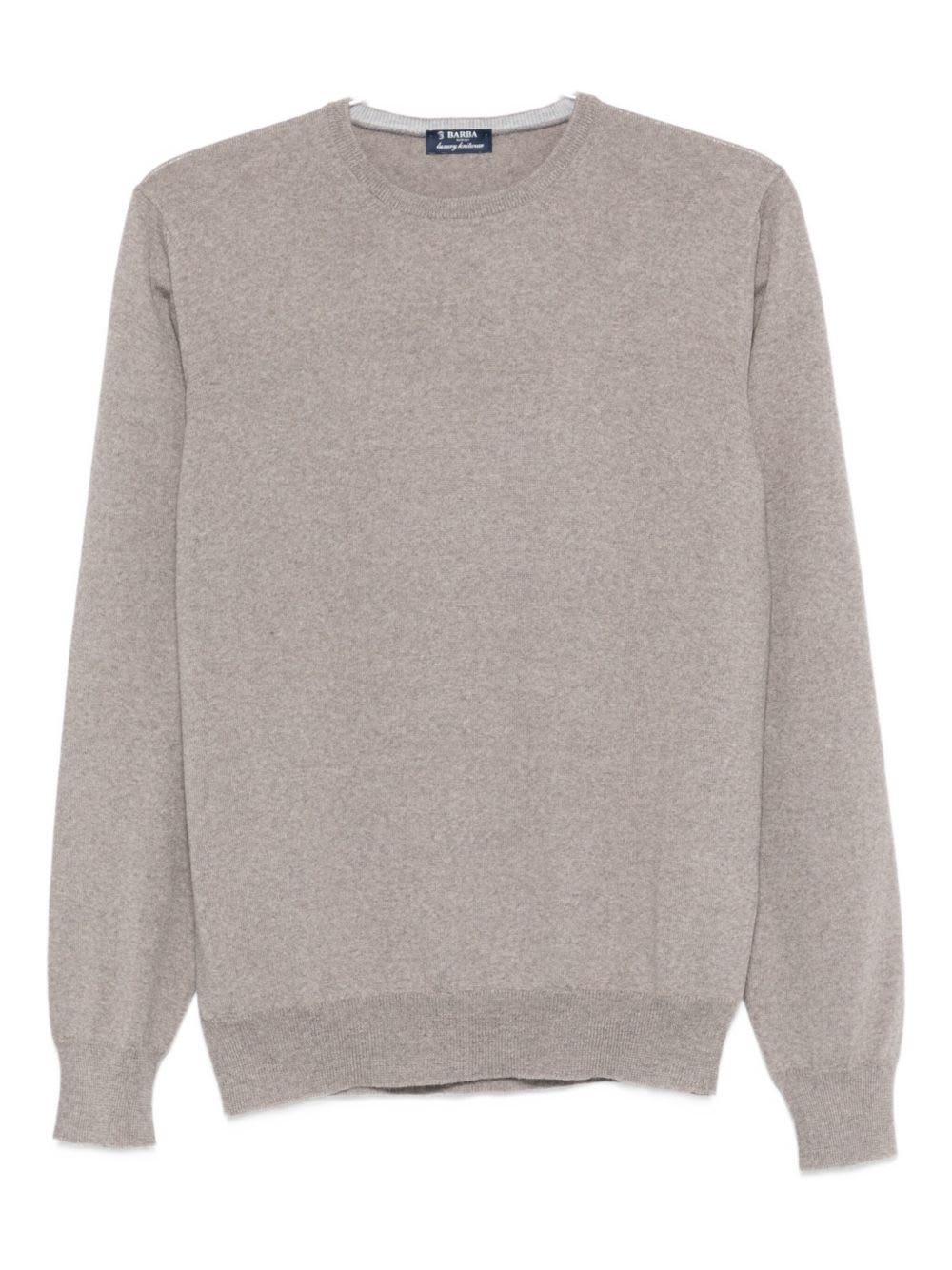 Barba Napoli Barba Mens Crewneck Sweater In Gray