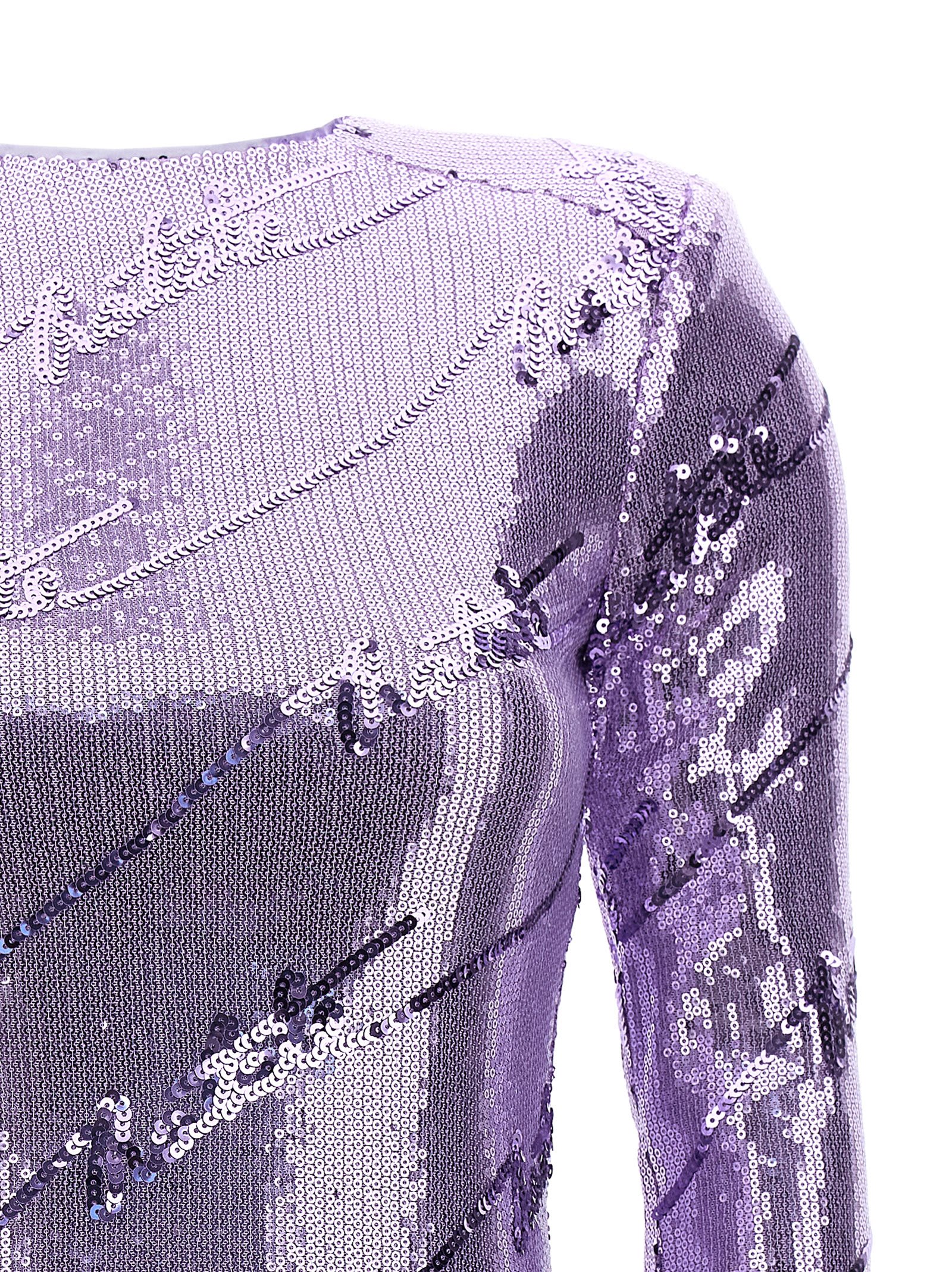 Shop Rotate Birger Christensen Sequin Mini Dress In Purple