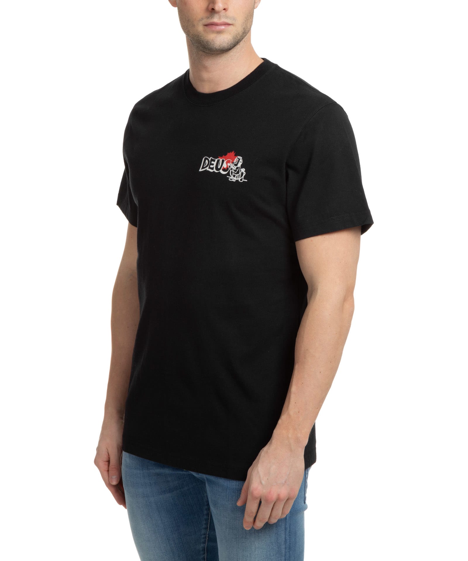 Deus Ex Machina strata t-shirt in gray Exclusive to ASOS