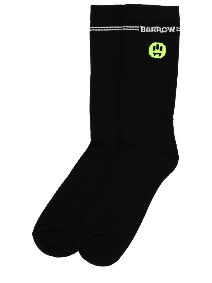 Barrow Socks With Logo In Black