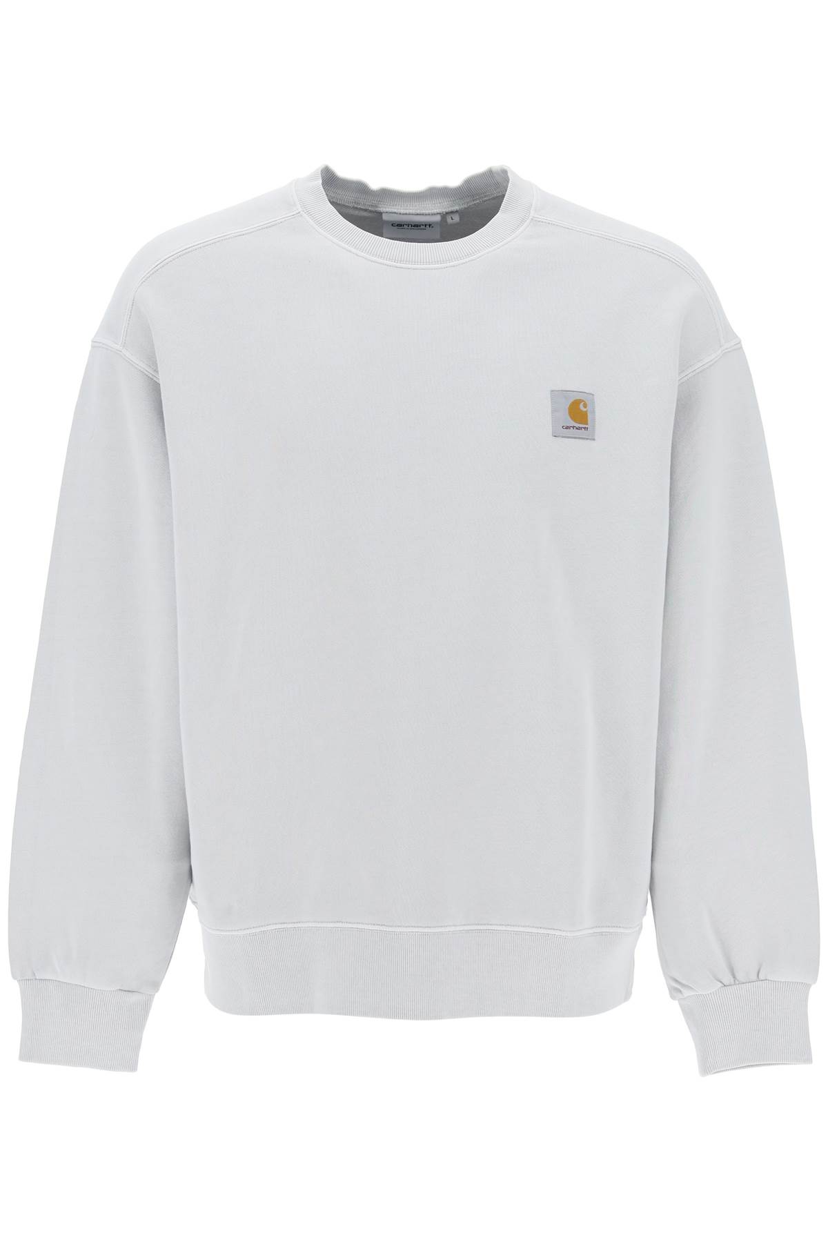 Shop Carhartt Nelson Crew-neck Sweatshirt In Sonic Silver (grey)
