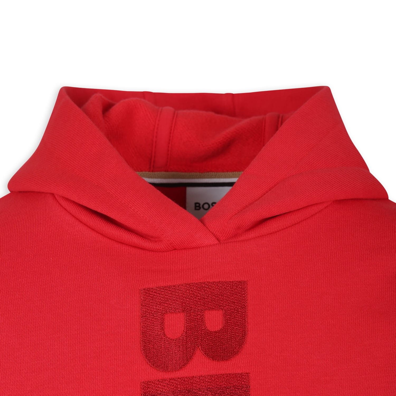 Hugo Boss Red Sweatshirt For Boy With Logo In Red
