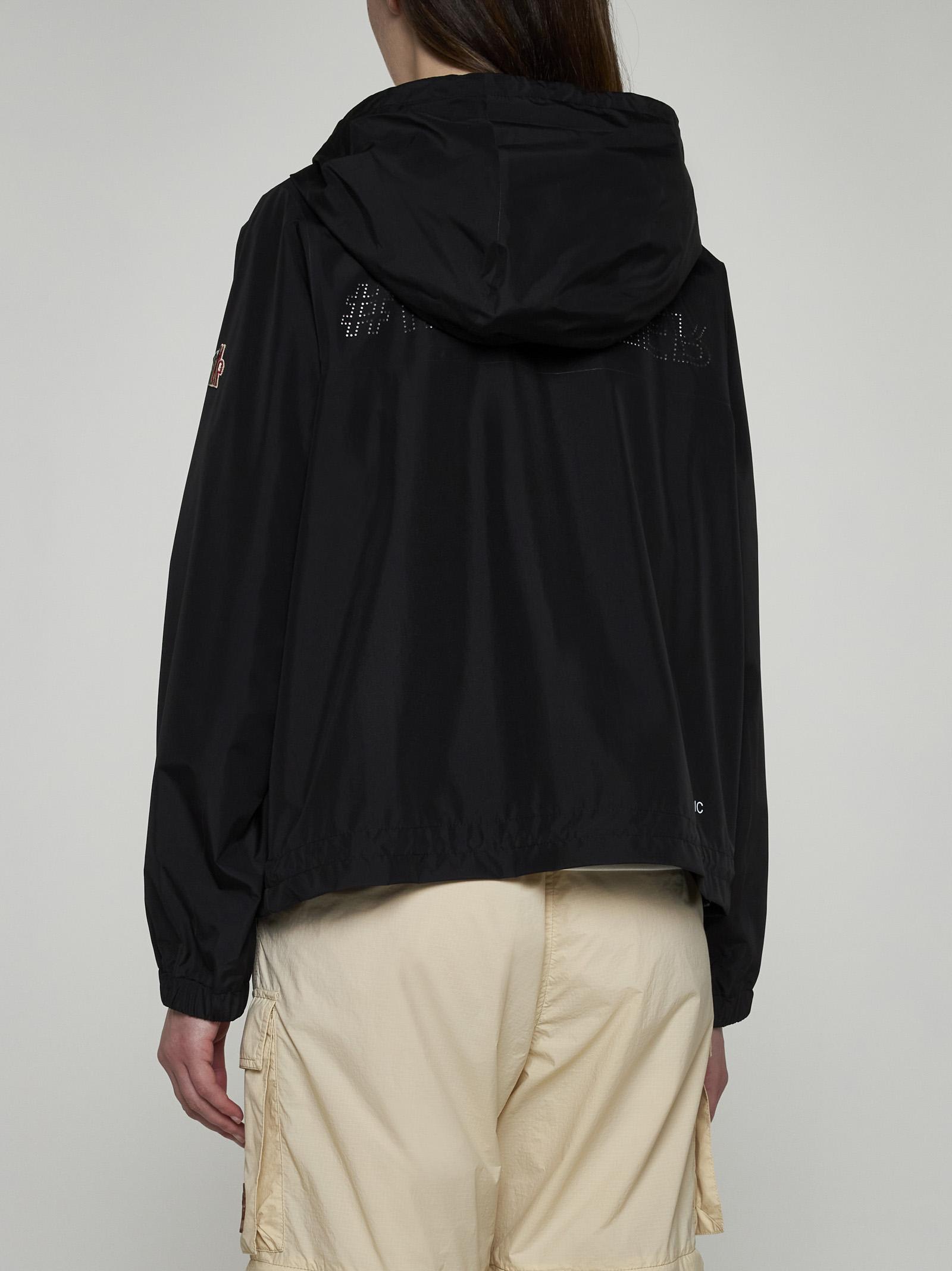 Shop Moncler Fanes Technical Fabric Jacket In Black