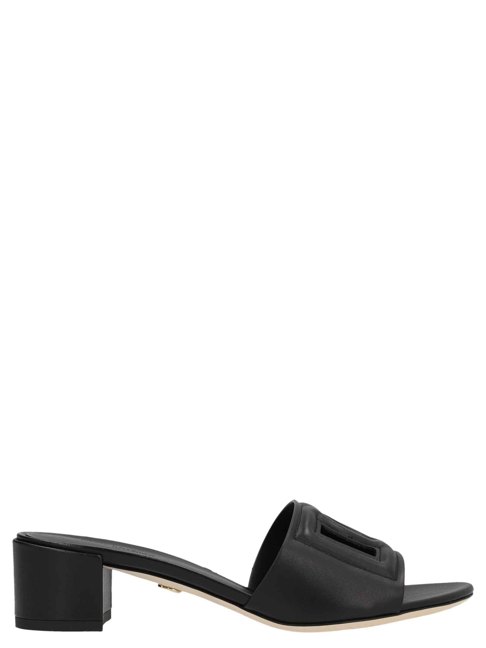 Dolce & Gabbana Dna 40mm Dg Millennials Mules In Black