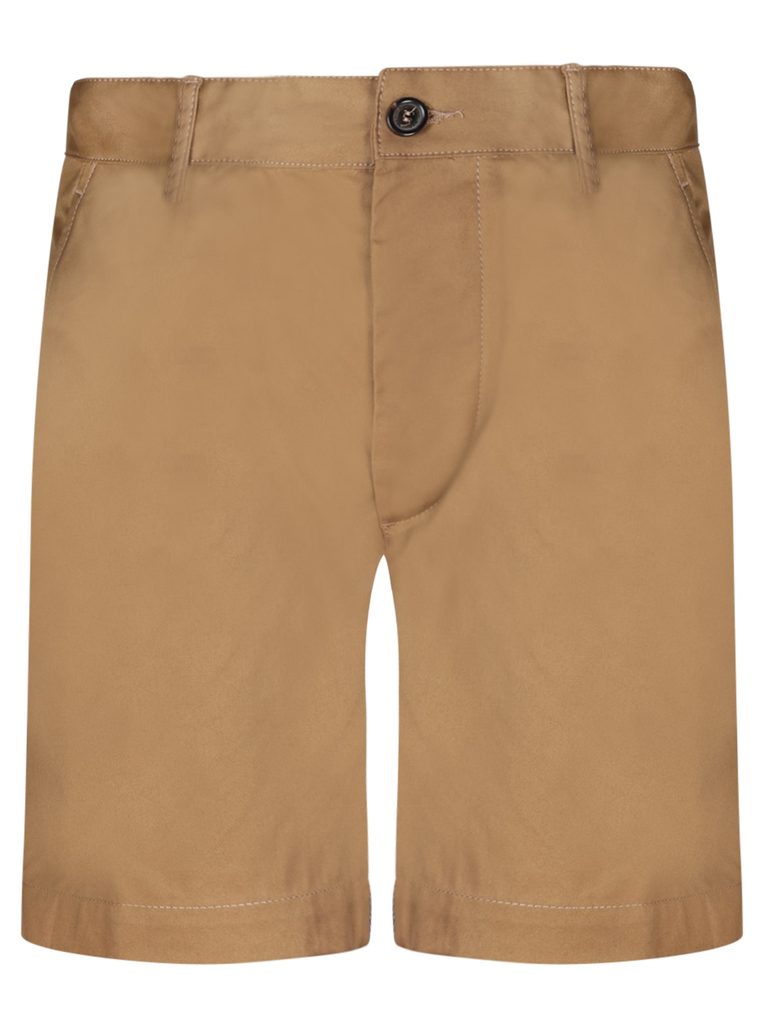 Shop Dsquared2 Caten Bros Marine Blue Shorts In Brown