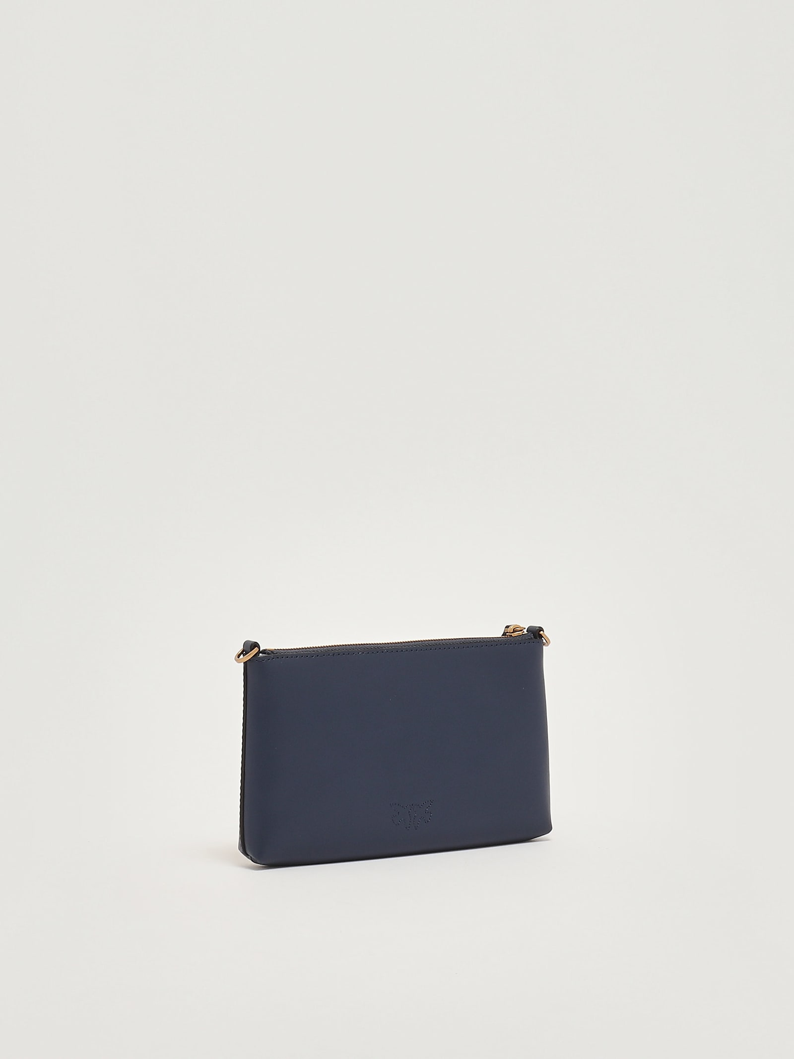 Pinko Flat Horizontal Mini Clutch In Blue