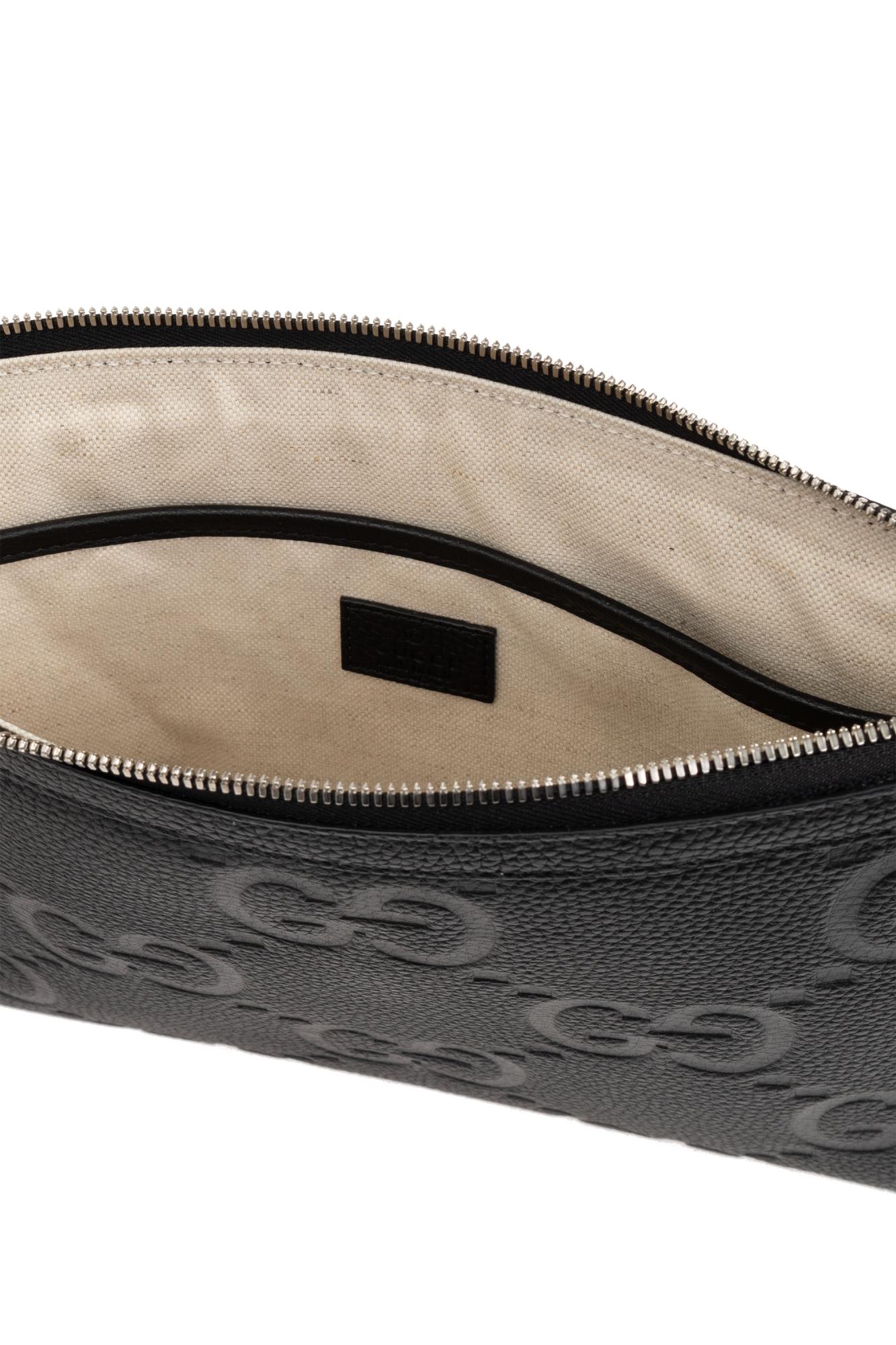 Gucci Document Bag `jumbo Gg Small` In Black