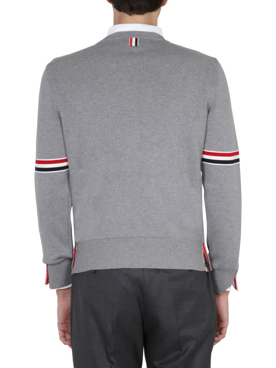 Shop Thom Browne Cotton Jersey In Grey