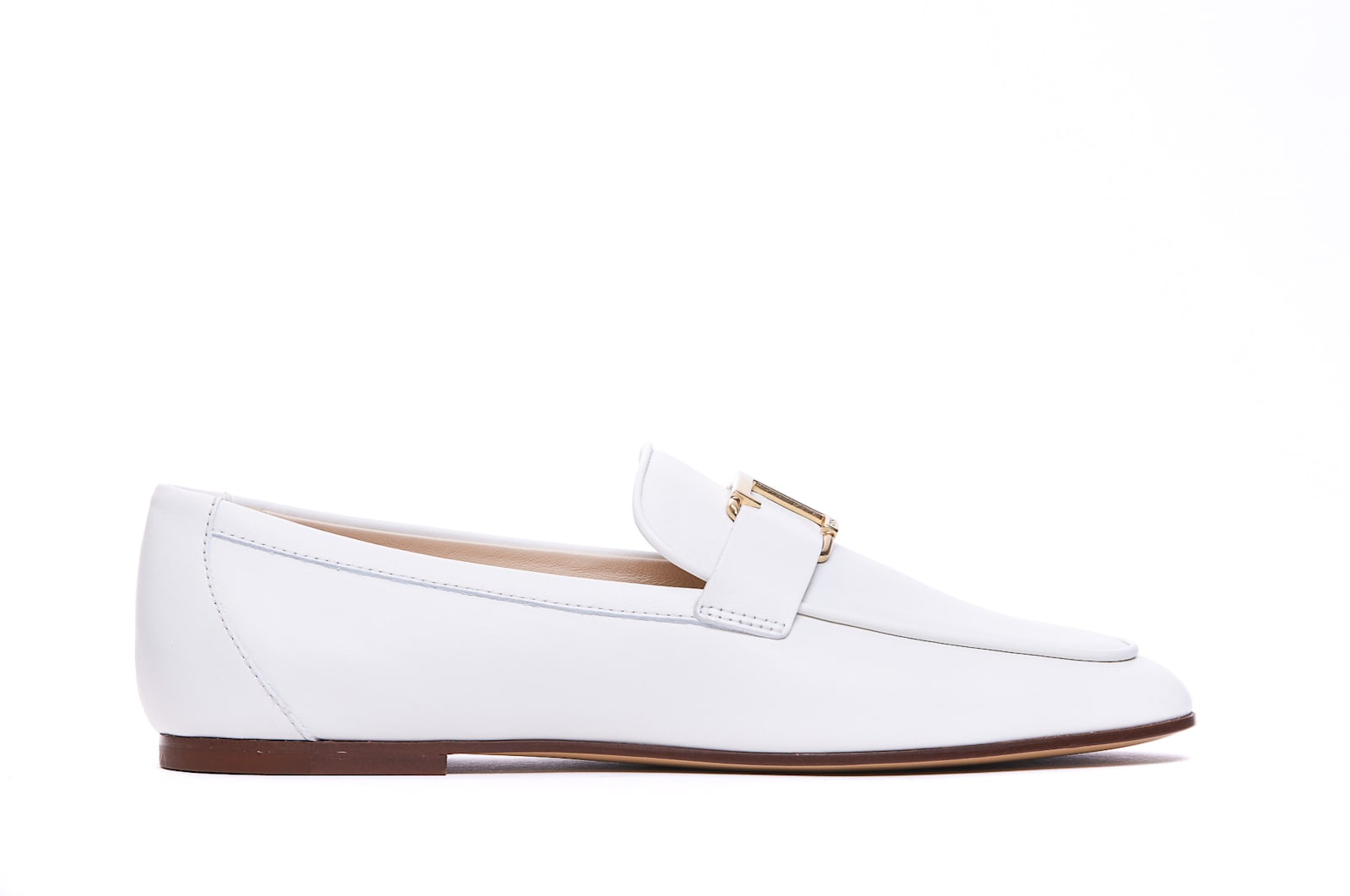 Shop Tod's T-timeless Loafers In White