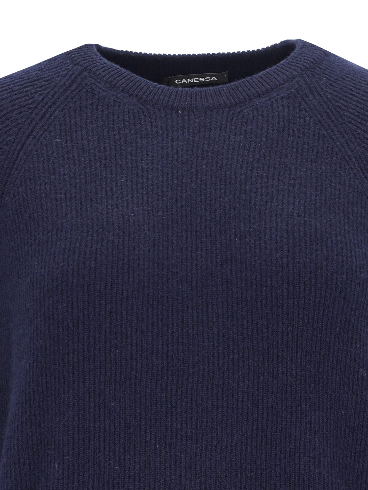 Shop Canessa Basic Sweater In Blue