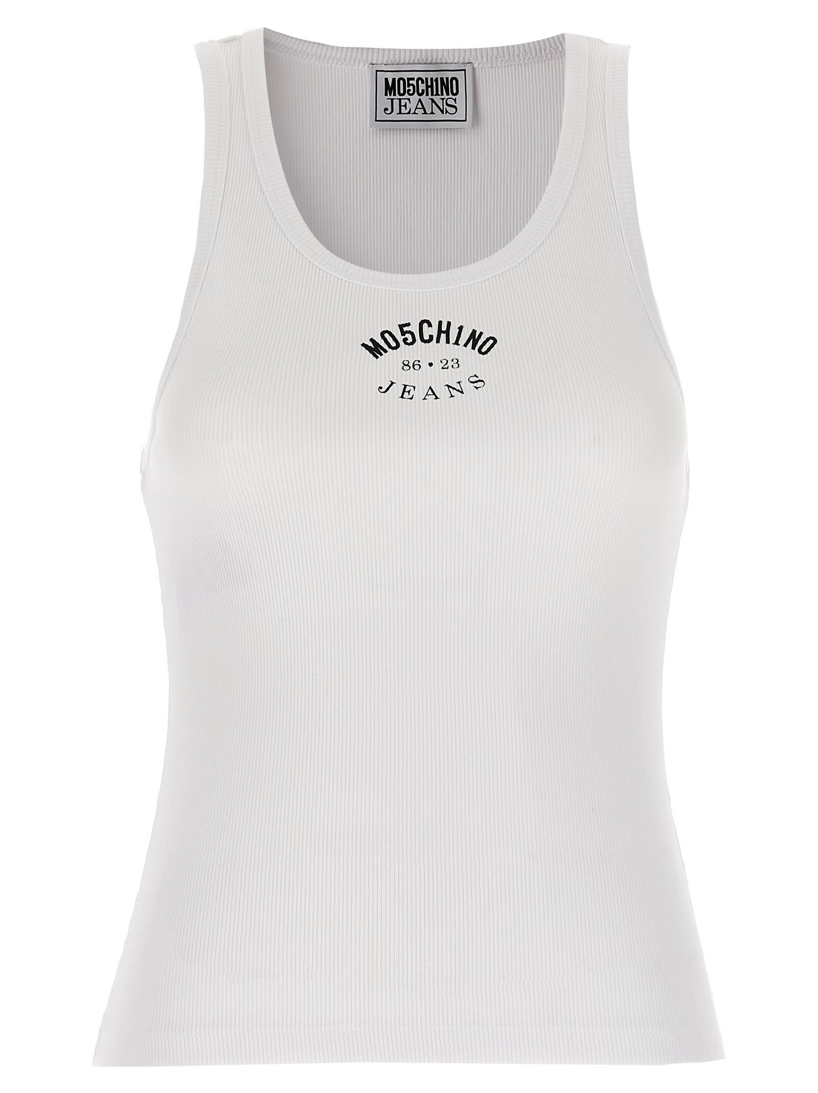 White Cotton Tank Top