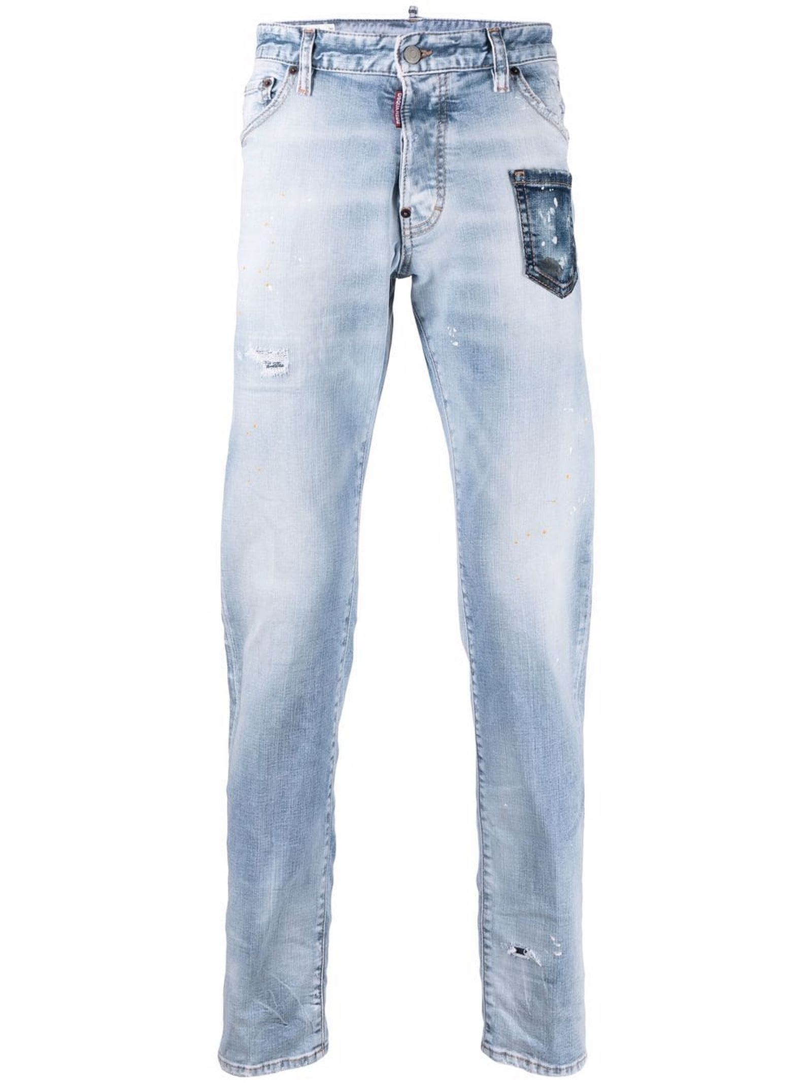 Dsquared2 Light Blue Stretch Cotton Denim Jeans