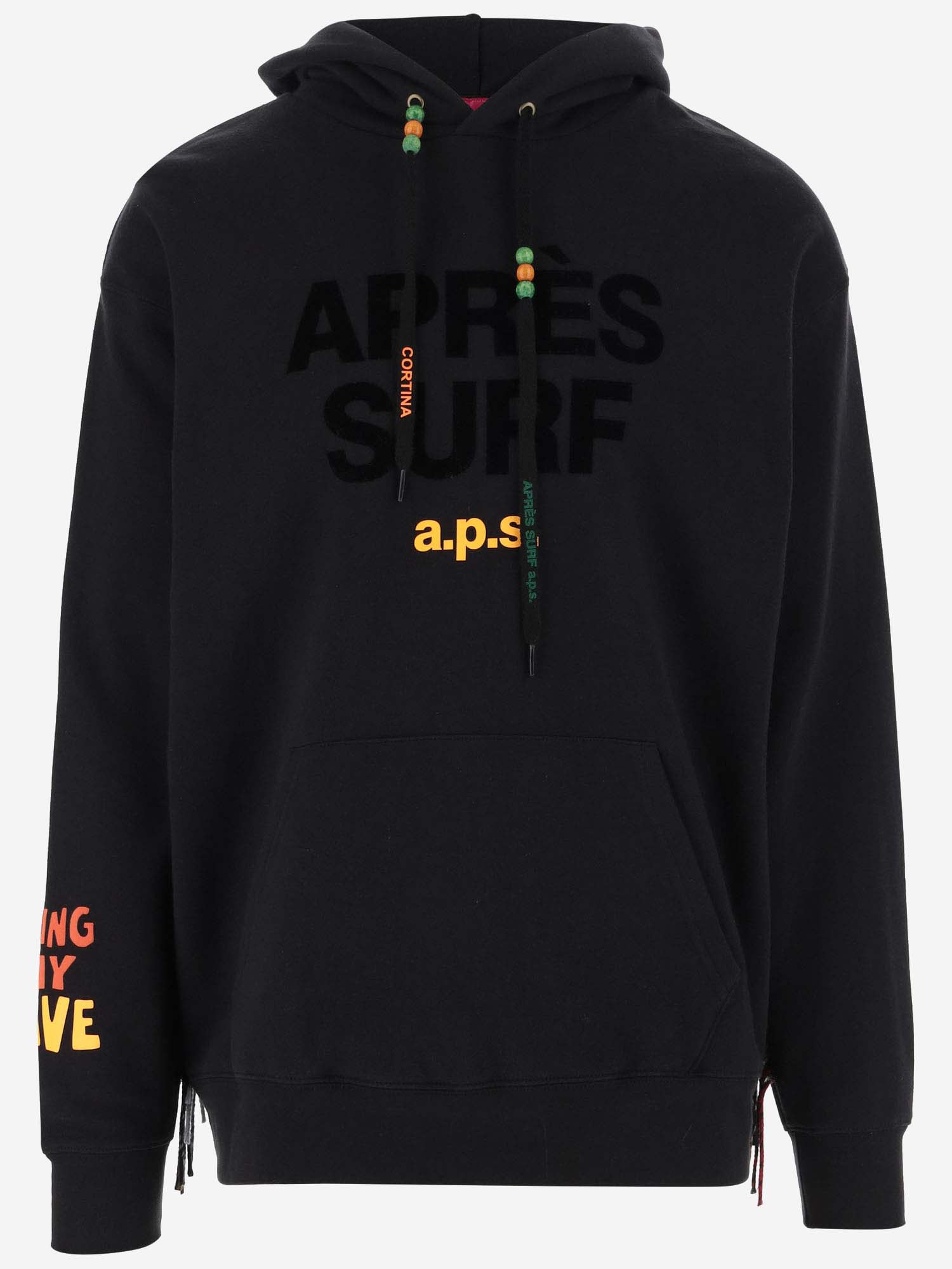 Shop Après Surf Cotton Blend Sweatshirt With Logo In Black