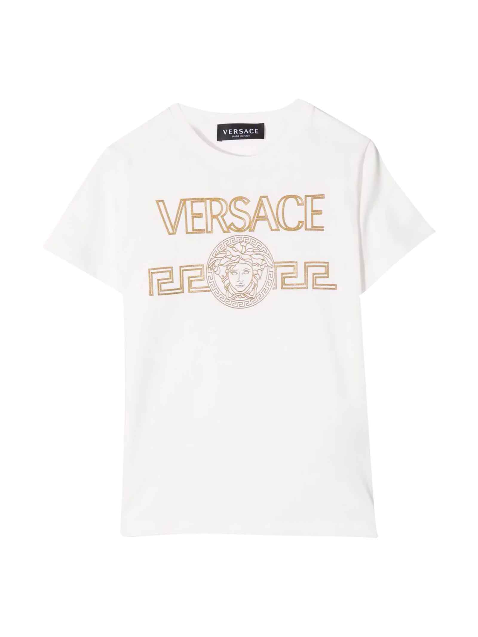 Versace Young Boys White T-shirt