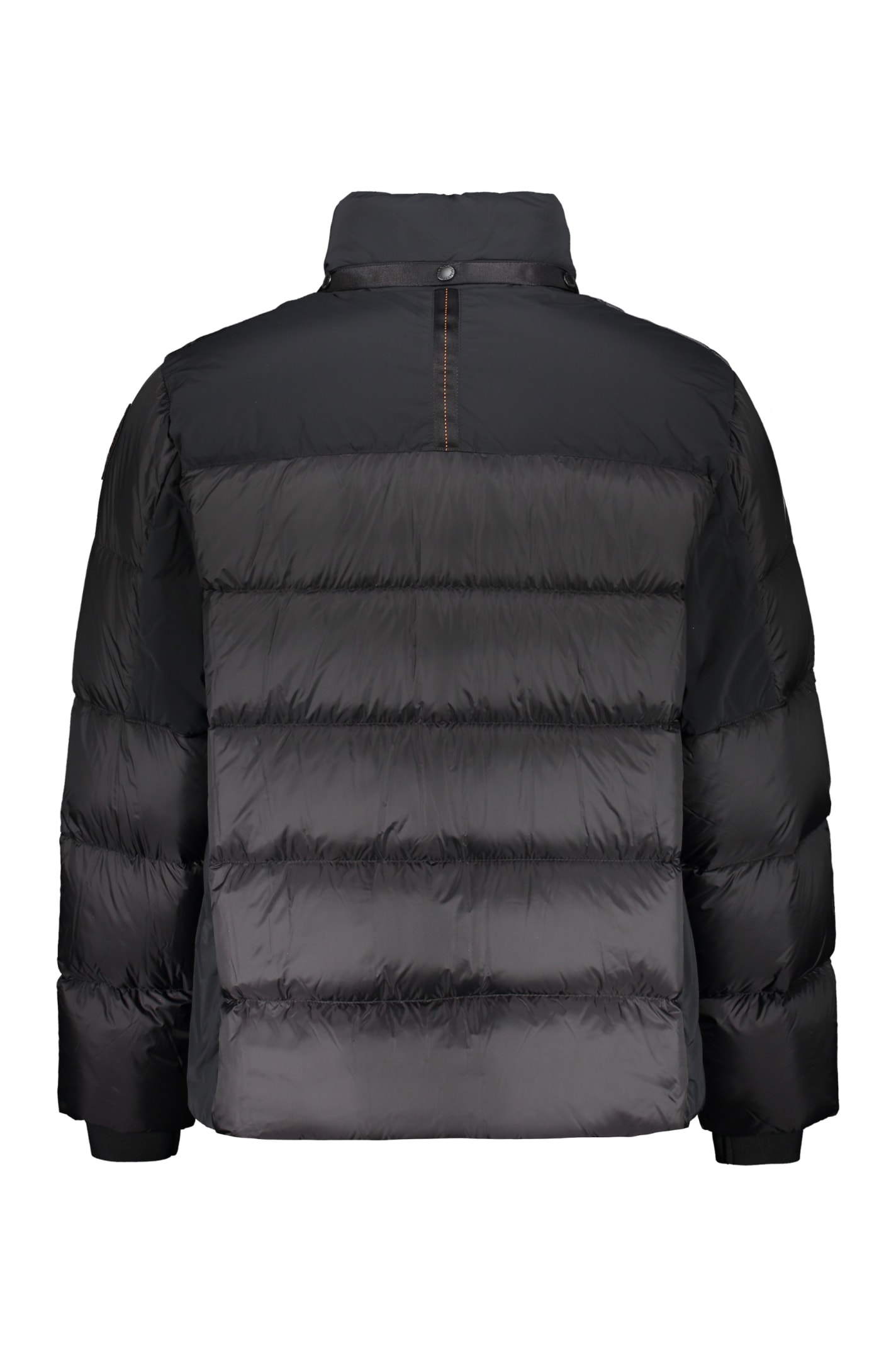 Shop Parajumpers Gover Hooded Down Jacket In Black