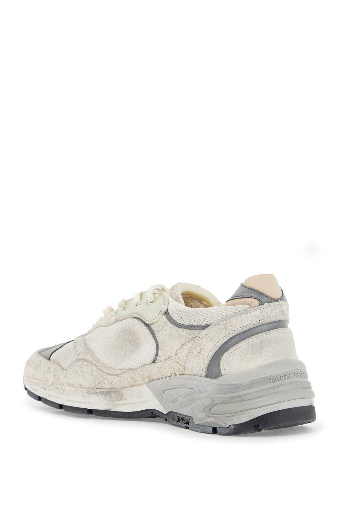 Shop Golden Goose Dad-star Sne In White/silver (white)