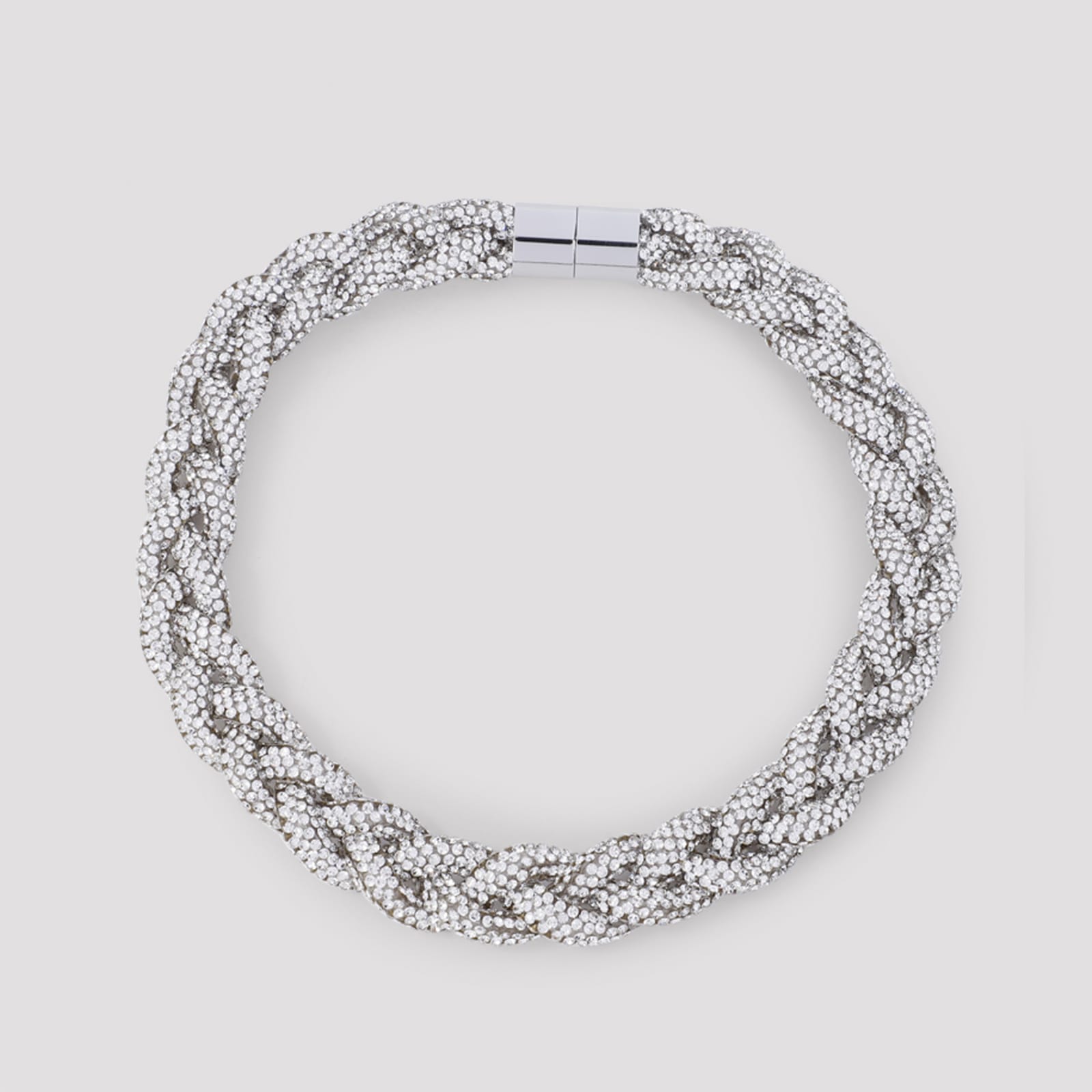 Shop Isabel Marant Brass Choker Necklace In Trsi Trasparent Silver