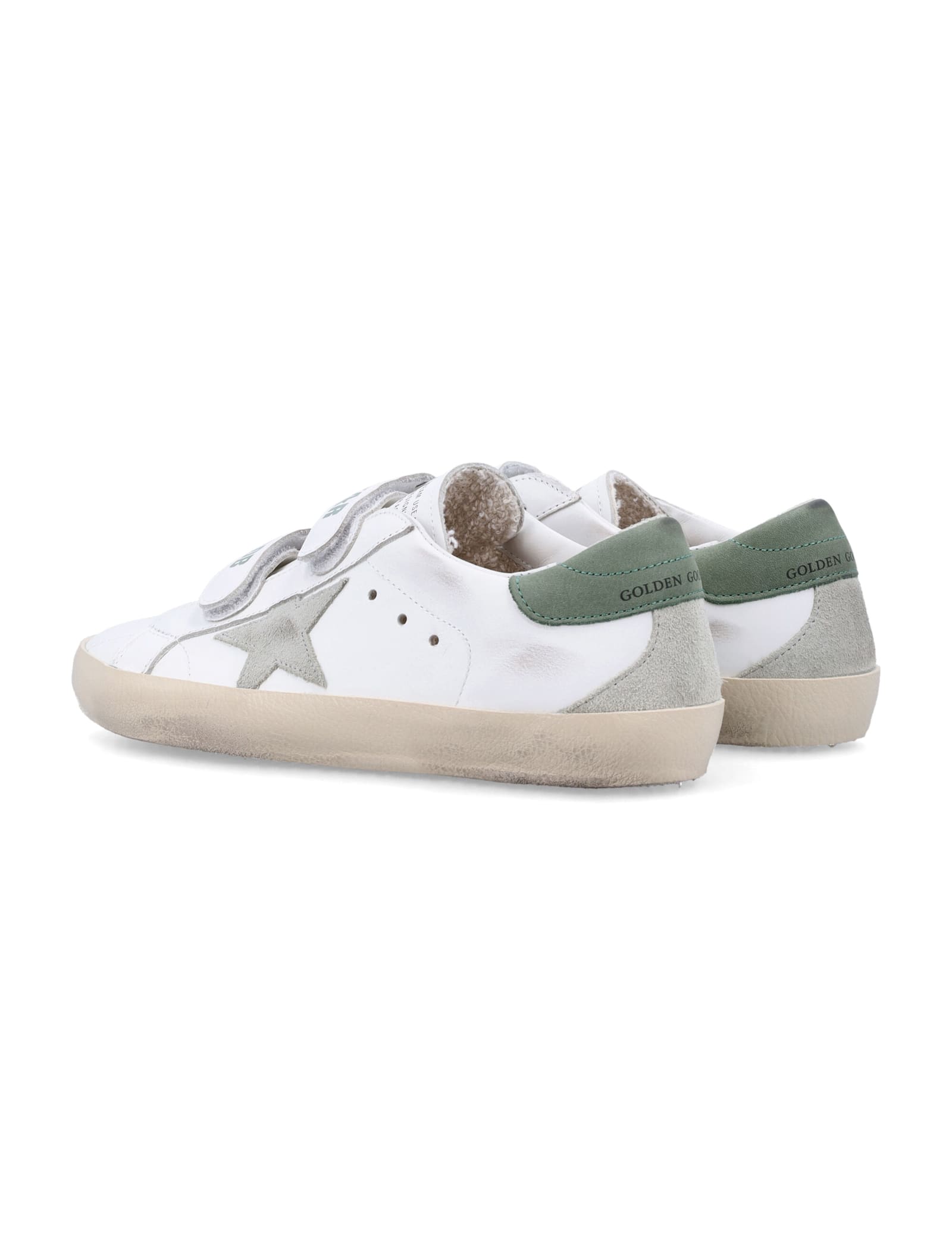 Golden Goose Kid- Old School Sneakers In White/ice