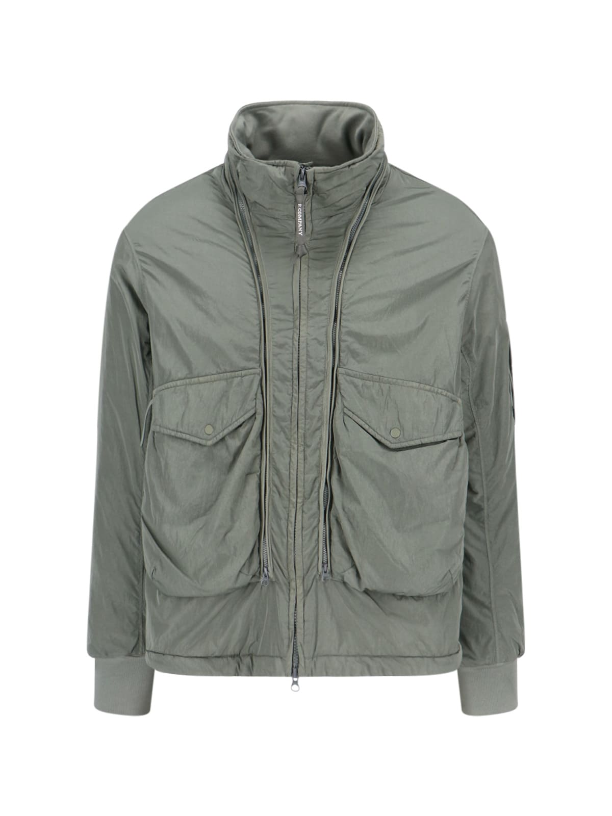 Shop C.p. Company Chrome-r Body Bomber Jacket In Green