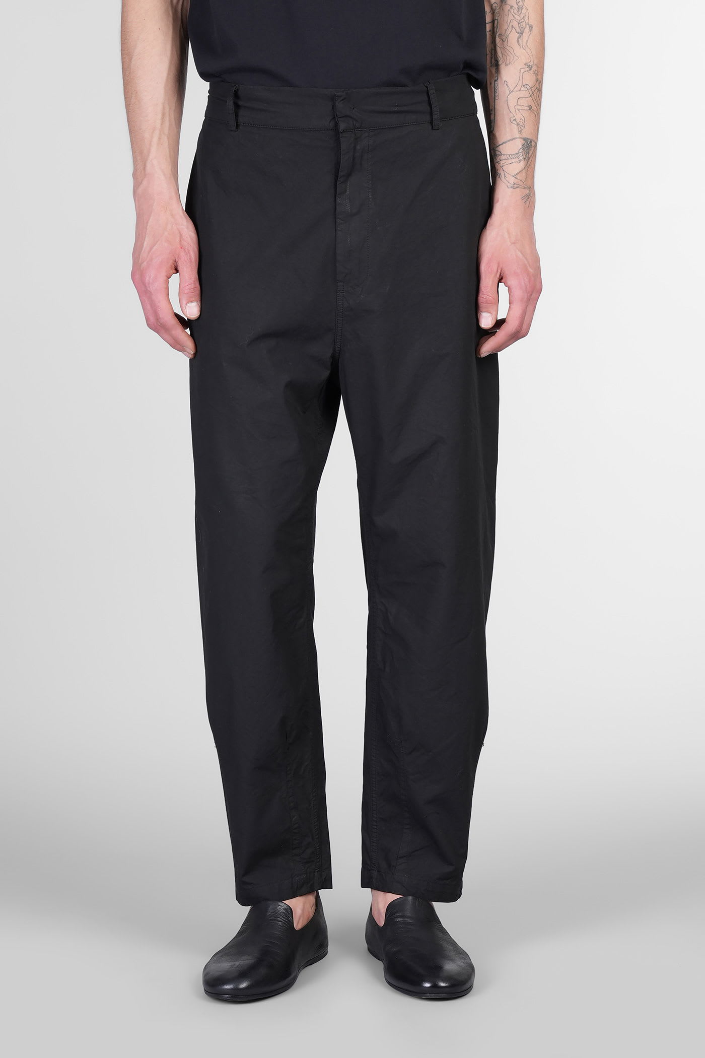Pants In Black Cotton