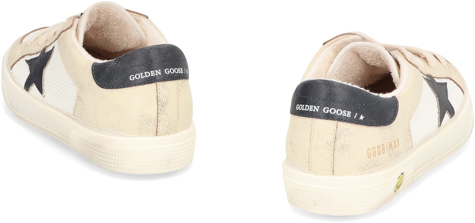 Shop Golden Goose May Low-top Sneakers In Ivory