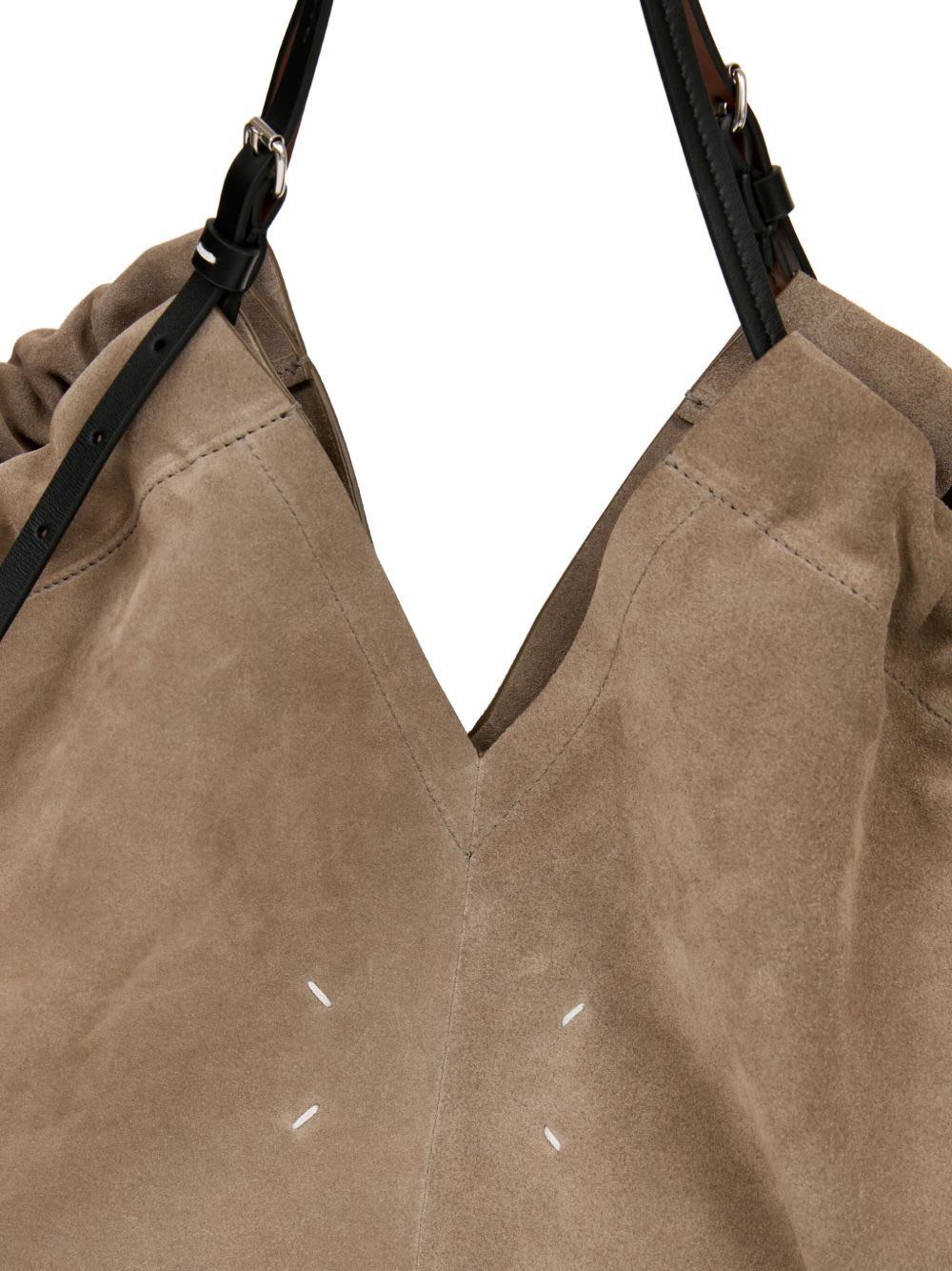Maison Margiela Belt Bag Leather Tote In Neutral