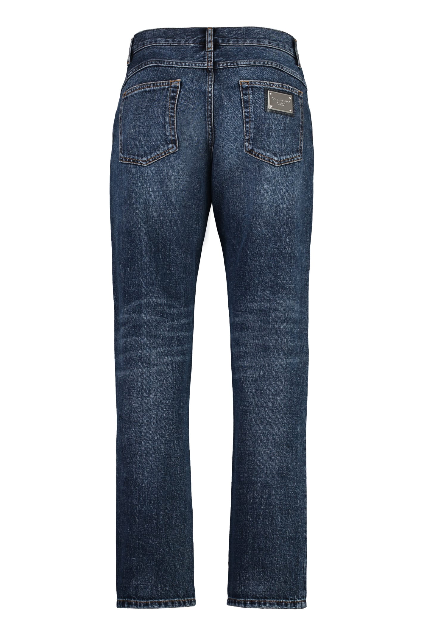 Shop Dolce & Gabbana Regular Fit Jeans In Variante Abbinata