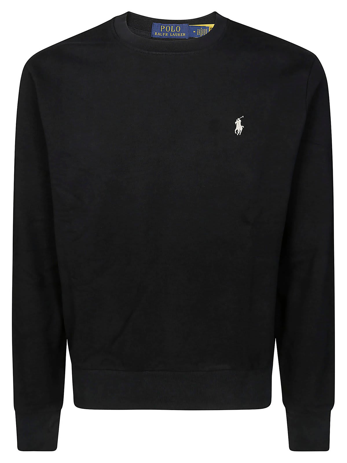 Shop Ralph Lauren Loopback Fleece Sweatshirt In Polo Black