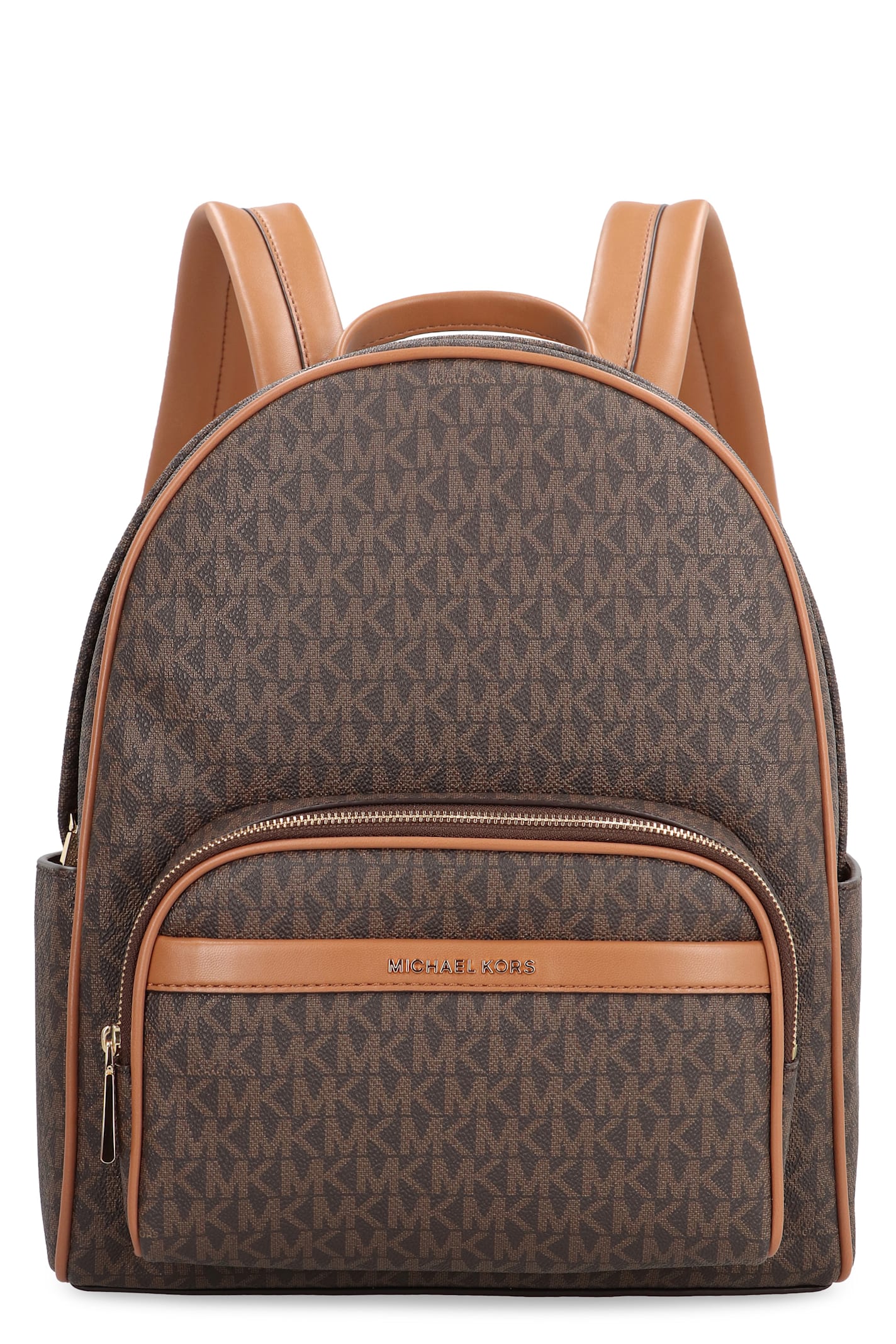 Shop Michael Michael Kors Bex Medio Coated Canvas Backpack In Brown