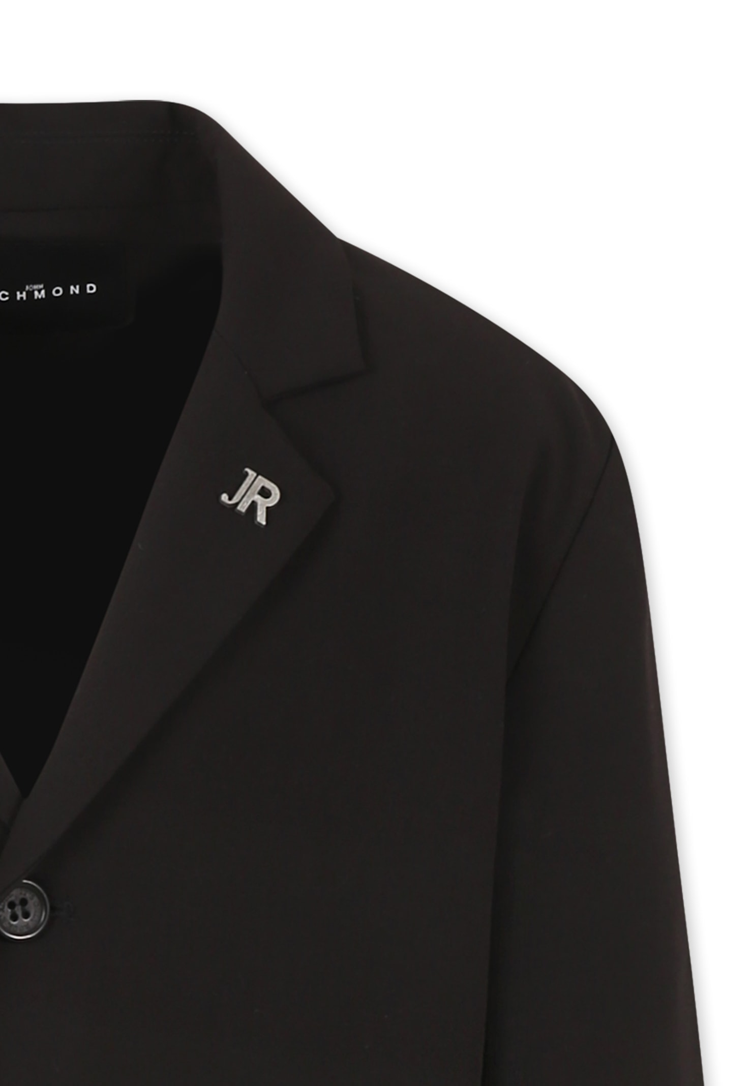 Richmond Black Jacket For Boy With Logo In Black