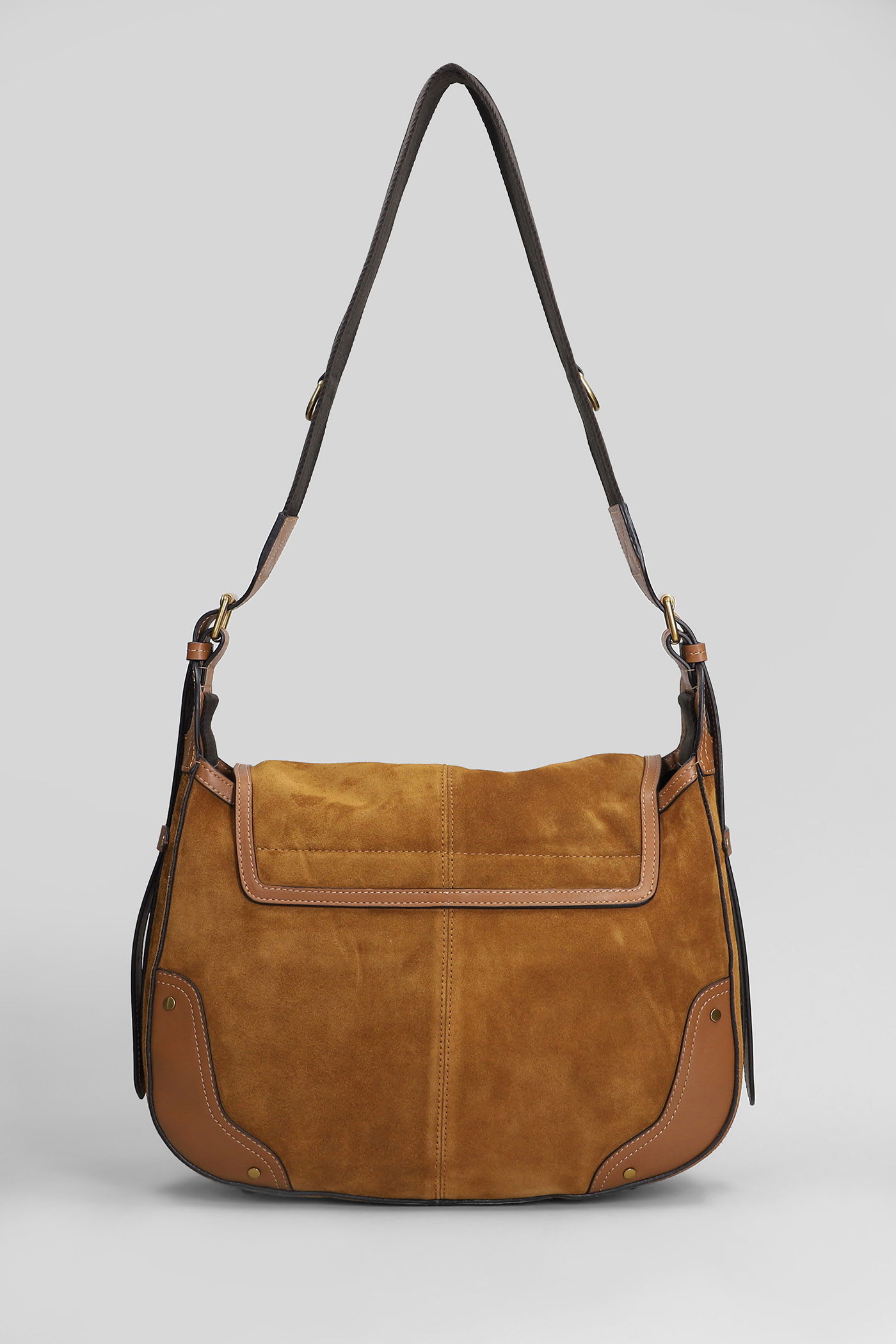 Isabel Marant Sierra Shoulder Shoulder Bag In Leather Color Suede In Brown